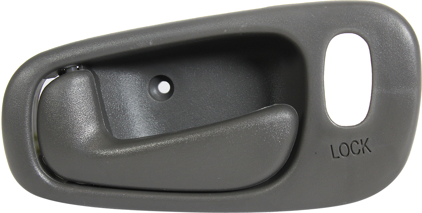 AM COROLLA PRIZM 98-02 FRONT INTERIOR DOOR HANDLE LH Deep Gray Power Lock w Lock Hole =REAR SKU RBT462112 Partslink GM1352136 OEM 94857494