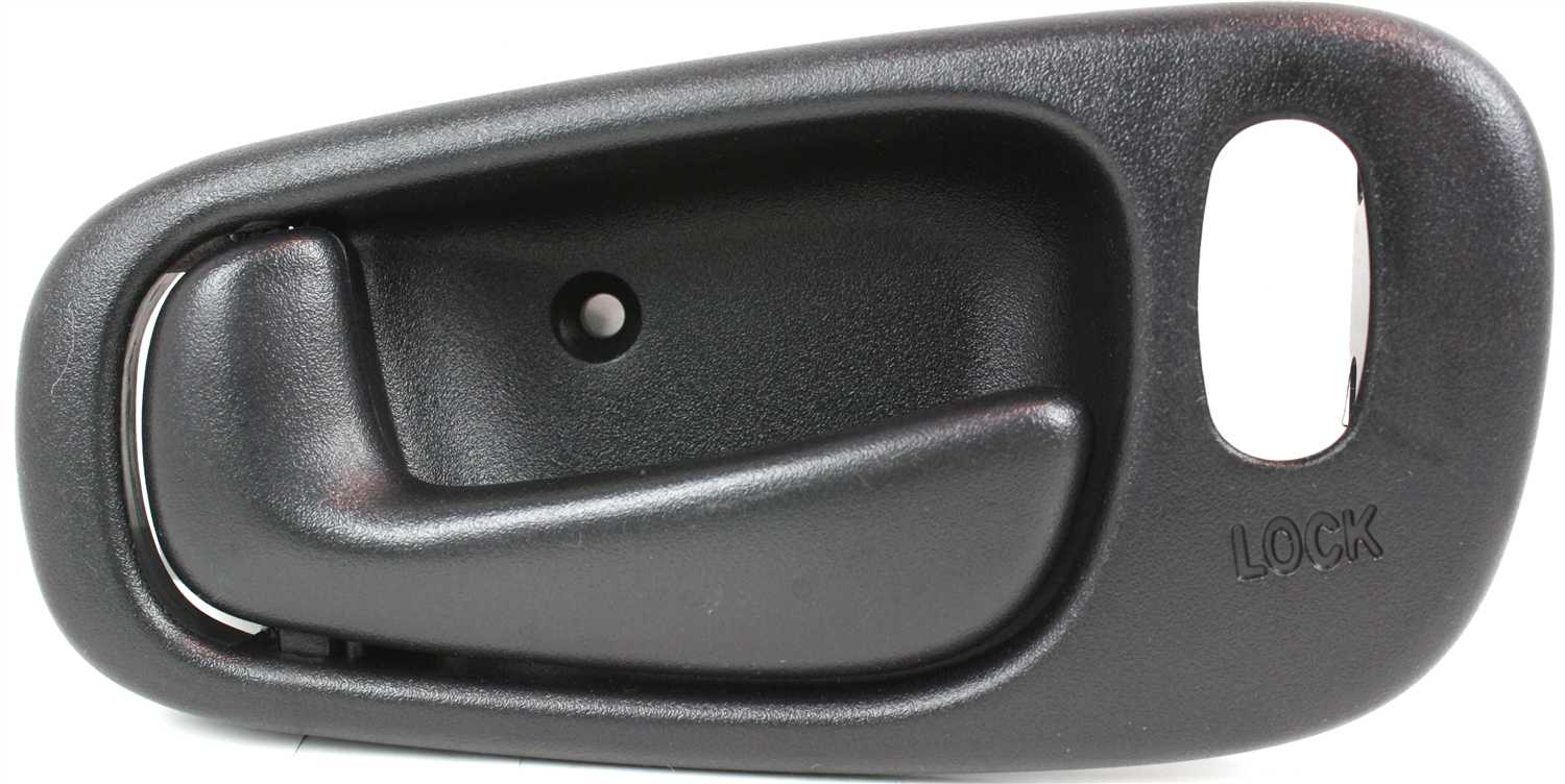 AM COROLLA PRIZM 98-02 FRONT INTERIOR DOOR HANDLE LH Black Power Lock w Lock Hole =REAR SKU RBT462114 Partslink TO1352153 OEM 6920602060C0-94859671 PFM 9485