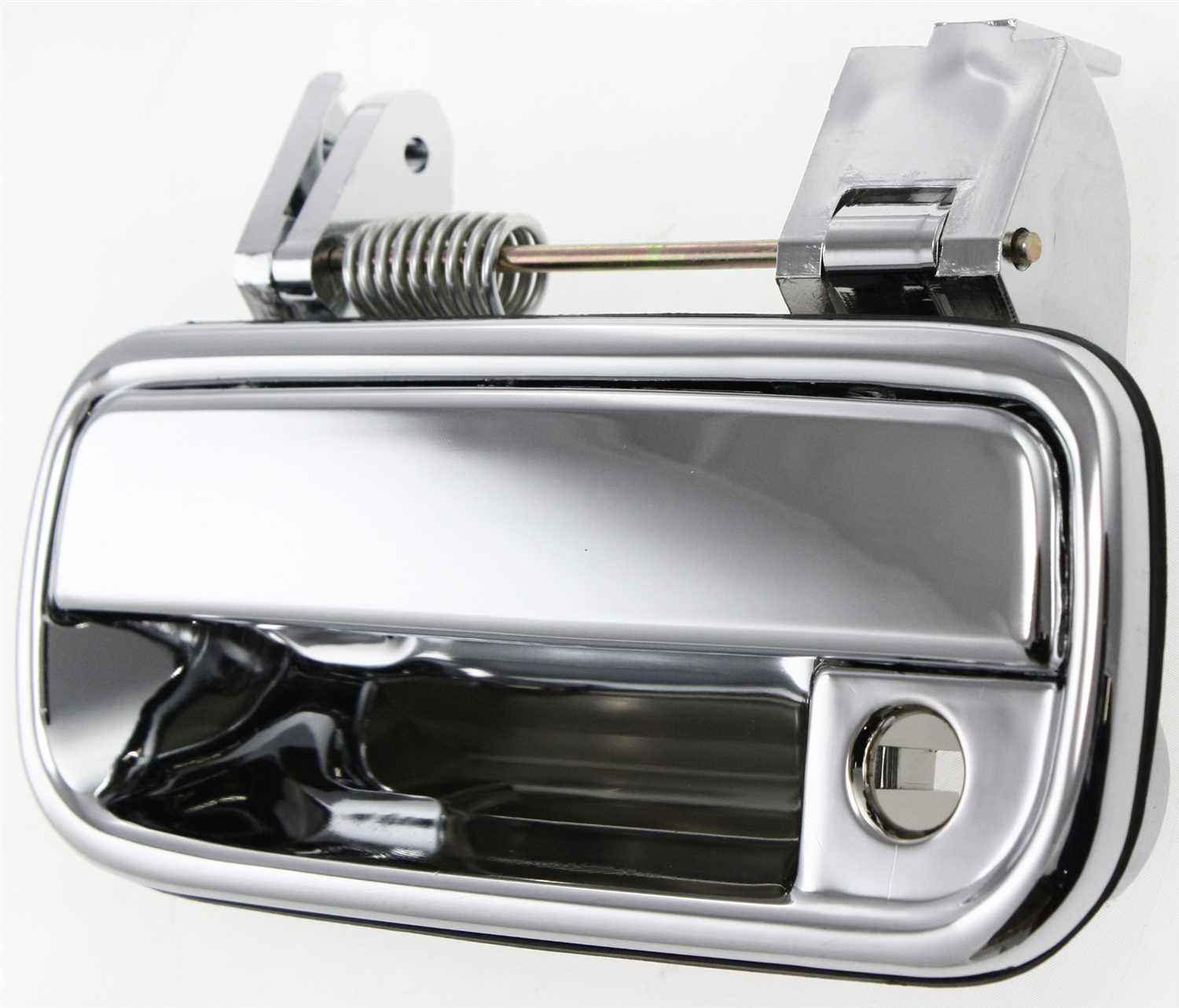 AM TOYOTA PICKUP 89-95 FRONT EXTERIOR DOOR HANDLE LH All Chrome w Keyhole SKU RBT462118C Partslink TO1310144 OEM 6922089111 PFM