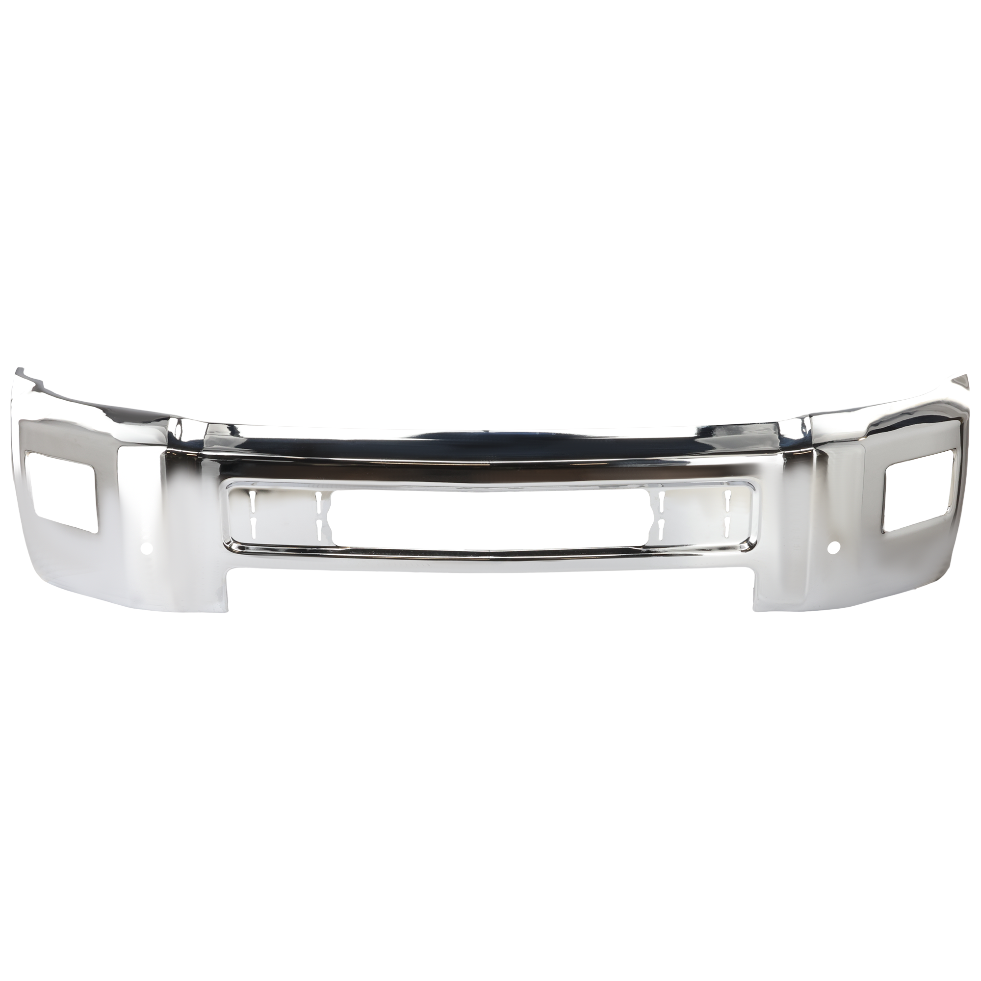 AM SILVERADO 2500 HD 3500 HD 15-19 FRONT BUMPER Chr w Fog Light and Parking Aid Sensor Holes SKU RC01010001 Partslink GM1002850 OEM 23229369