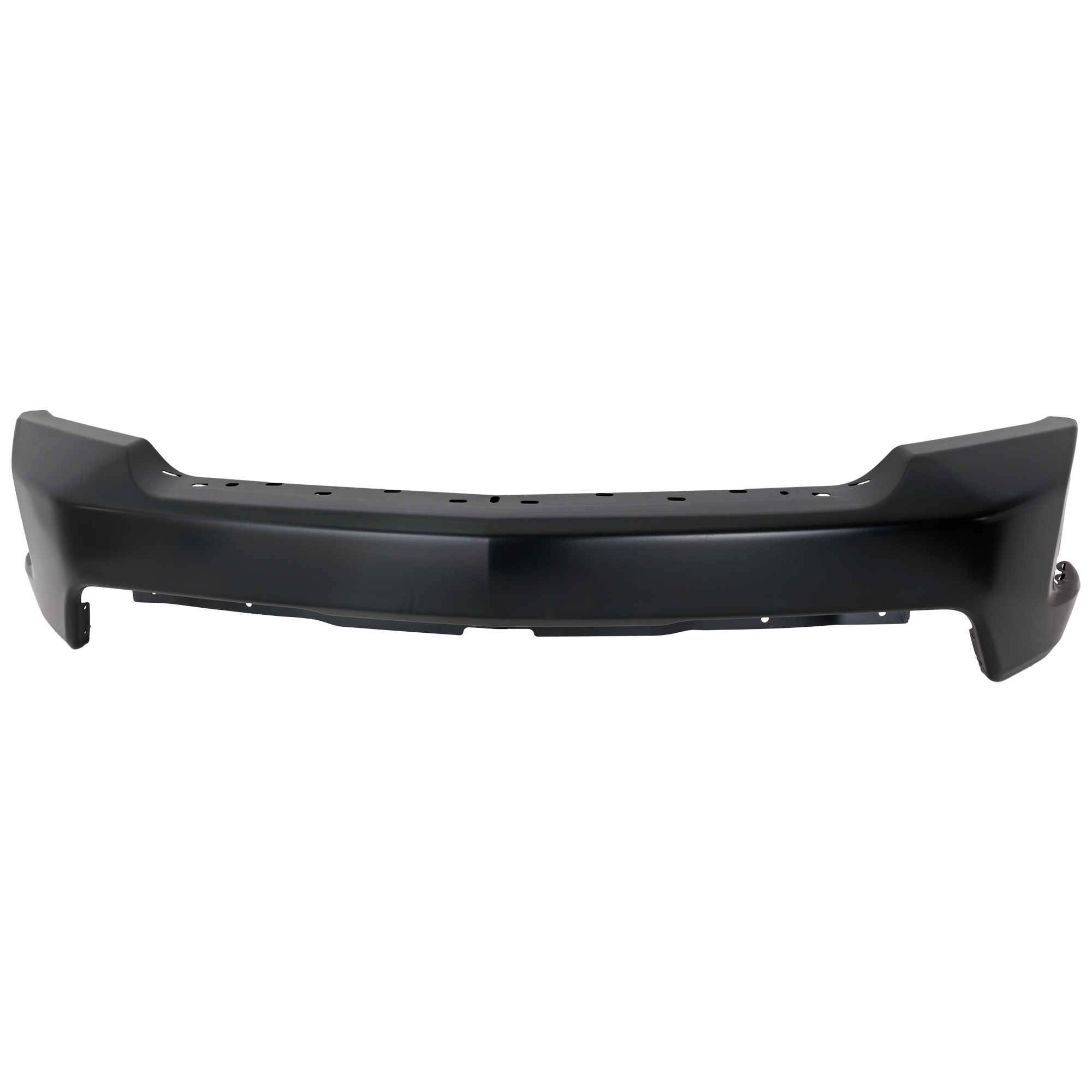AM SILVERADO 1500 LTD 19-22 FRONT BUMPER Impact Bar Black w o Parking Aid Sensor Holes SKU RC01010059 Partslink GM1002875 OEM 84588804