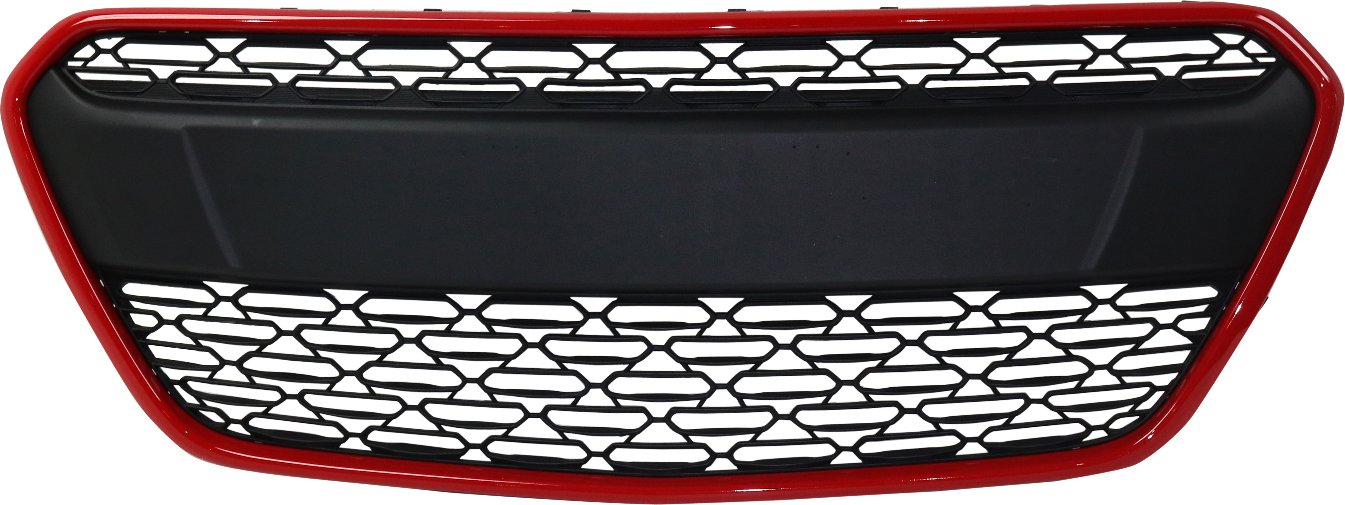 AM SPARK 16-17 FRONT BUMPER GRILLE Lower Textured Dark Gray w Red Molding LT Model SKU RC01530011 Partslink GM1036182 OEM 42389914