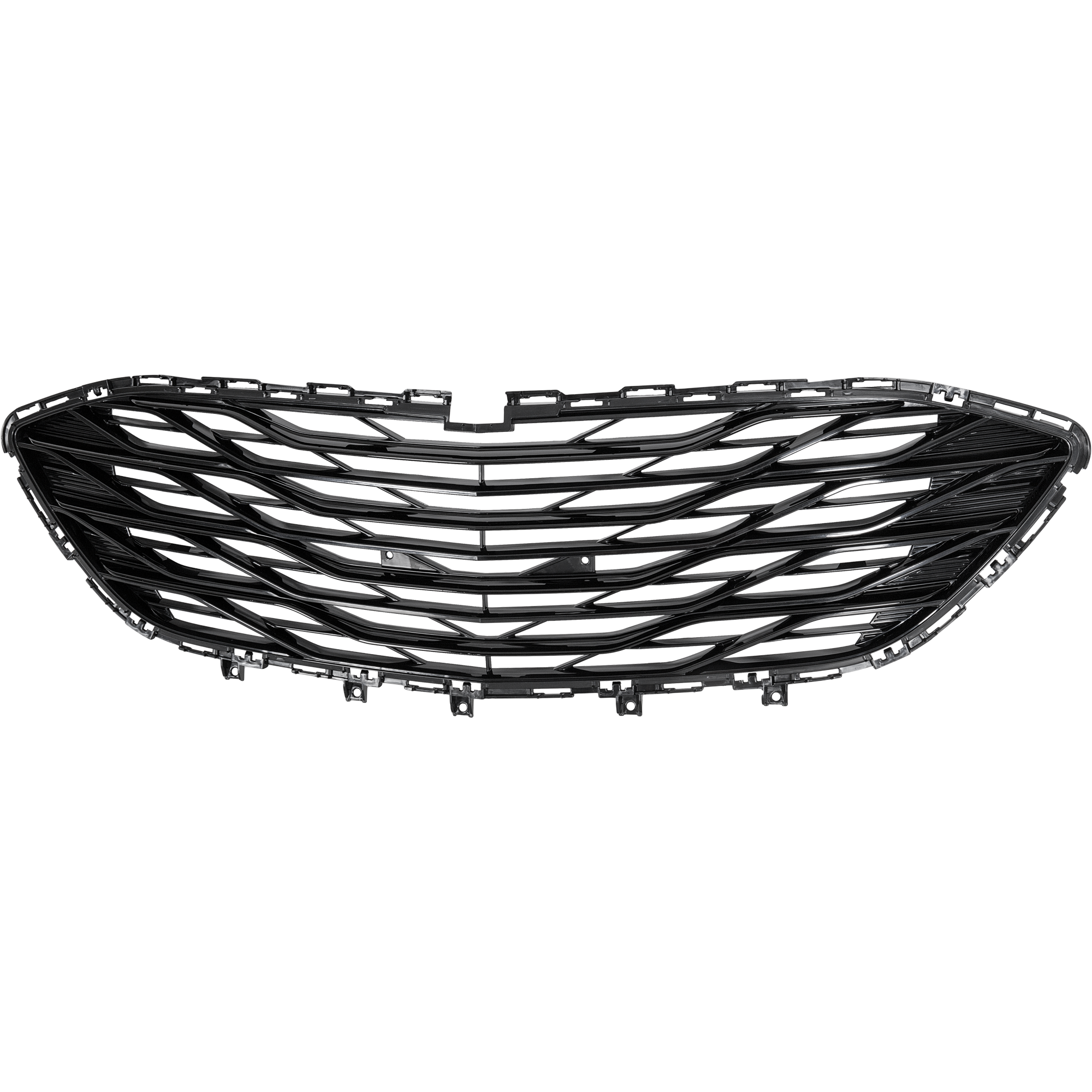 AM MALIBU 19-25 FRONT BUMPER GRILLE Lower Black LS Premier w o Parallel Park Assist Sensor Holes RS Models SKU RC01530034 Partslink GM1036205 OEM 84338683