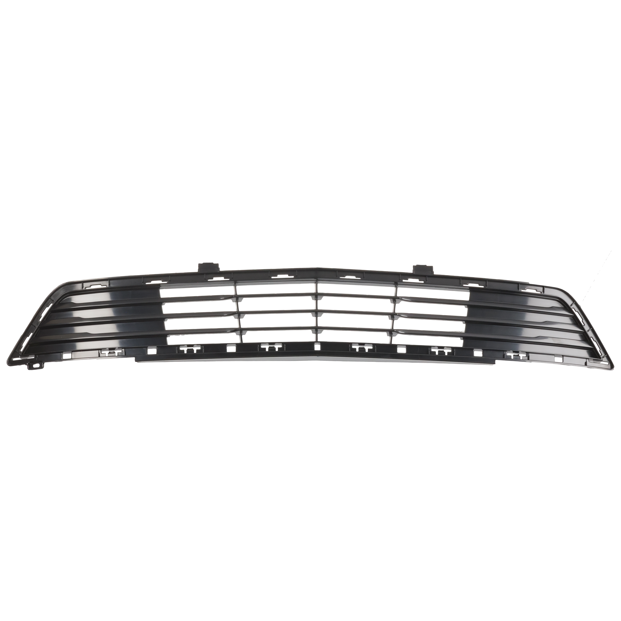 AM XT5-17-19 FRONT BUMPER GRILLE Center Textured Black w o Park Assist Sensor Holes and Adaptive Cruise Control CAPA SKU RC01530050Q Partslink GM1036175C OEM 84107965