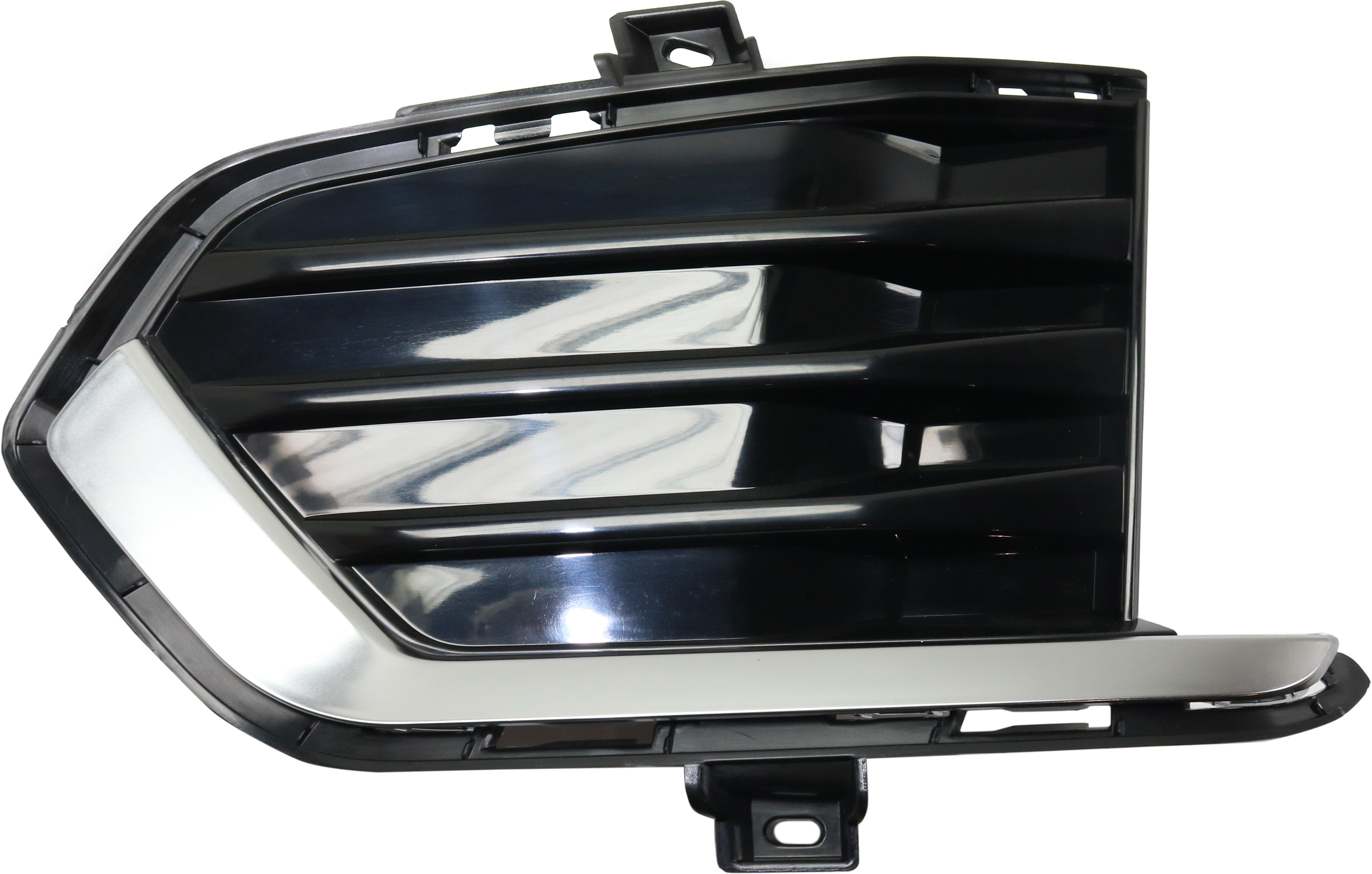 AM XT5-17-24 FRONT BUMPER GRILLE LH Black w Satin Chr Mldg 20-24 w or w o Auto Park Assist SKU RC01550004 Partslink GM1038205 OEM 84107960