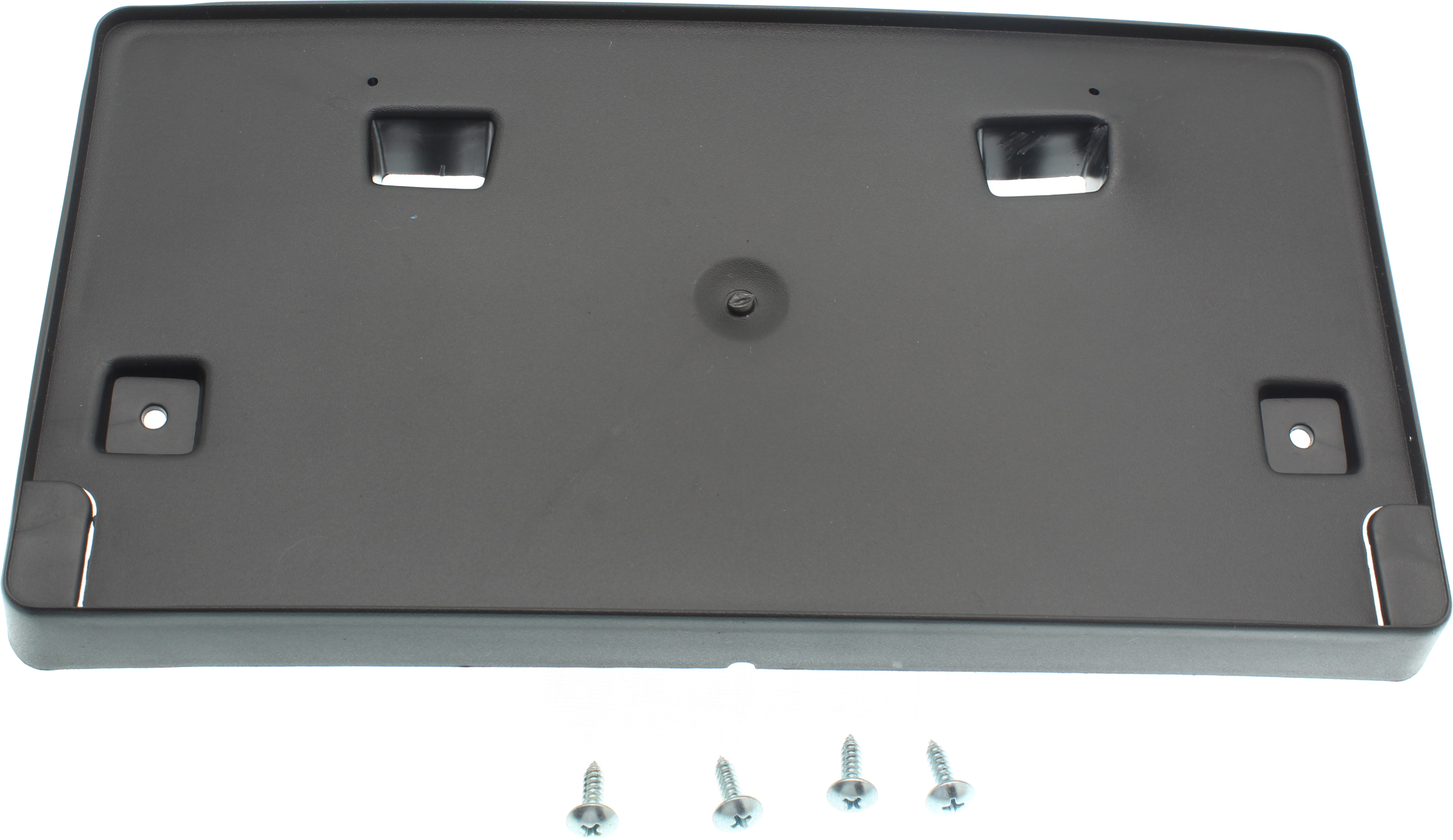 AM CHRYSLER 300-15-23 FRONT LICENSE PLATE BRACKET Textured w Black Trim SKU RC01730009 Partslink CH1068144 OEM 68265324AB