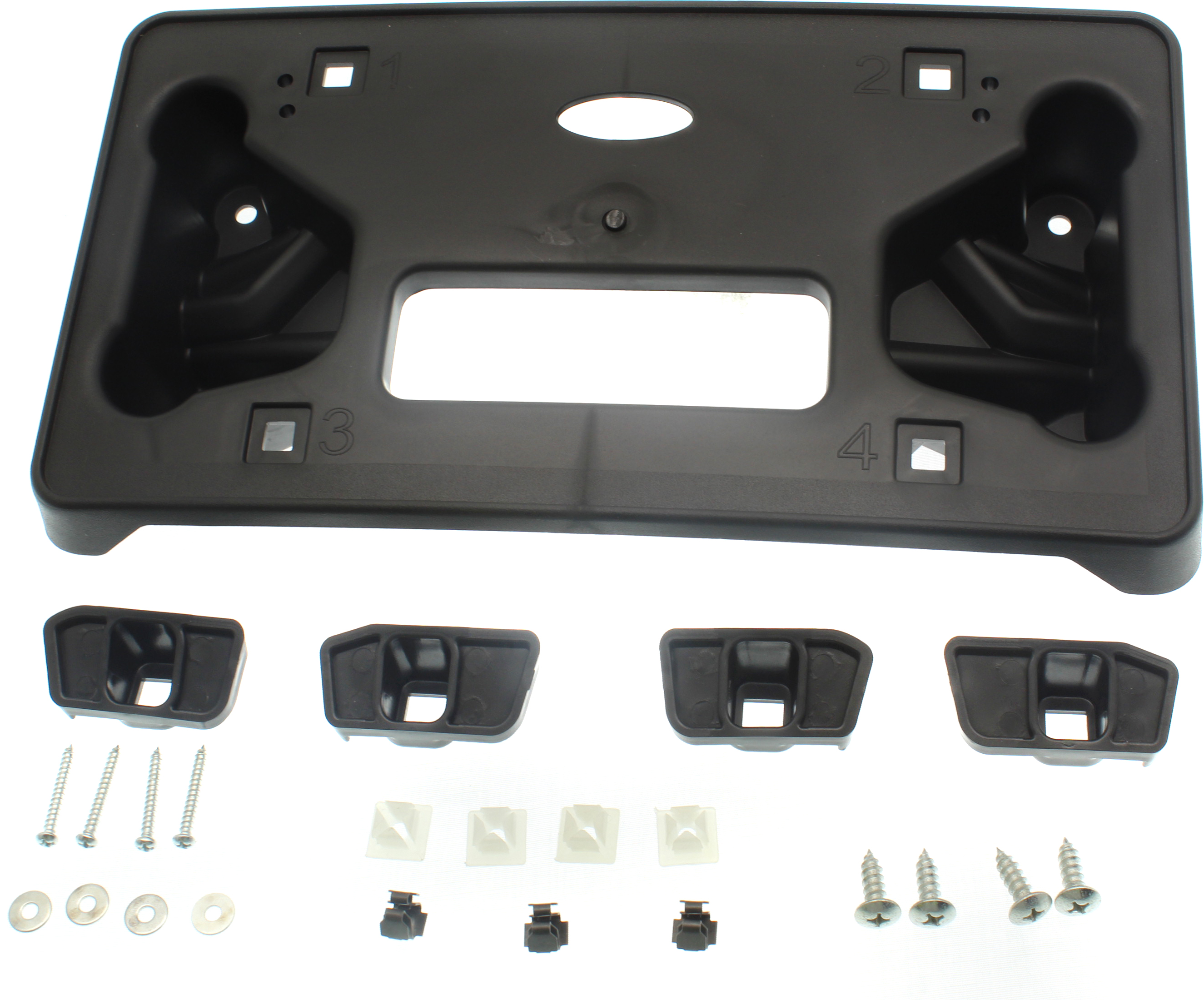 AM CAMARO 17-24 FRONT LICENSE PLATE BRACKET Textured ZL1 Model 17-21 Convertible Coupe SKU RC01730011 Partslink GM1068182 OEM 84059862
