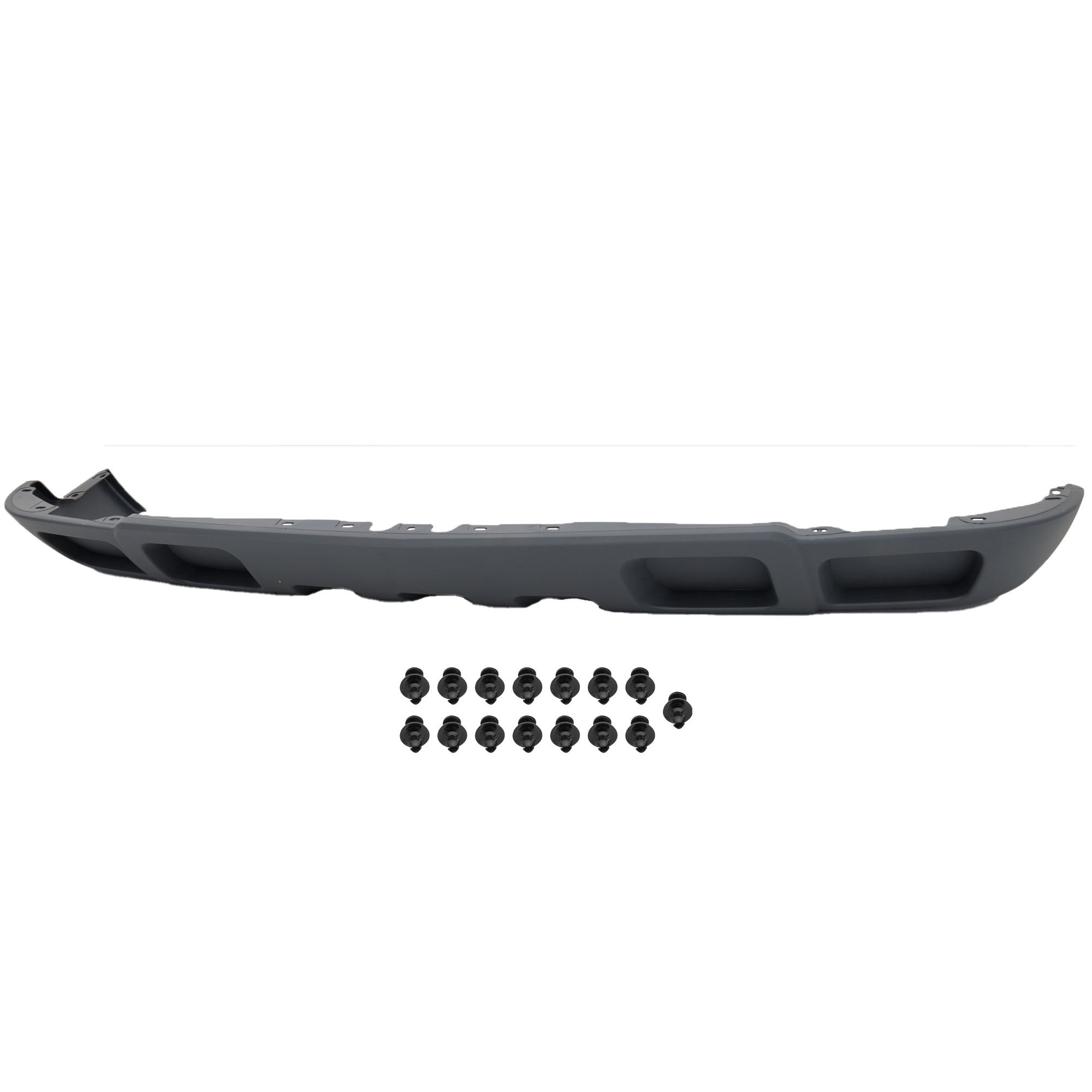 AM SILVERADO 1500-03-07 FRONT LOWER VALANCE Air Deflector Textured Gray w o Fog Light Holes w o Tow Hook Holes w o Sport Package Base LS LT Model SKU RC01750025 Partslink GM1092175 OEM 10367211