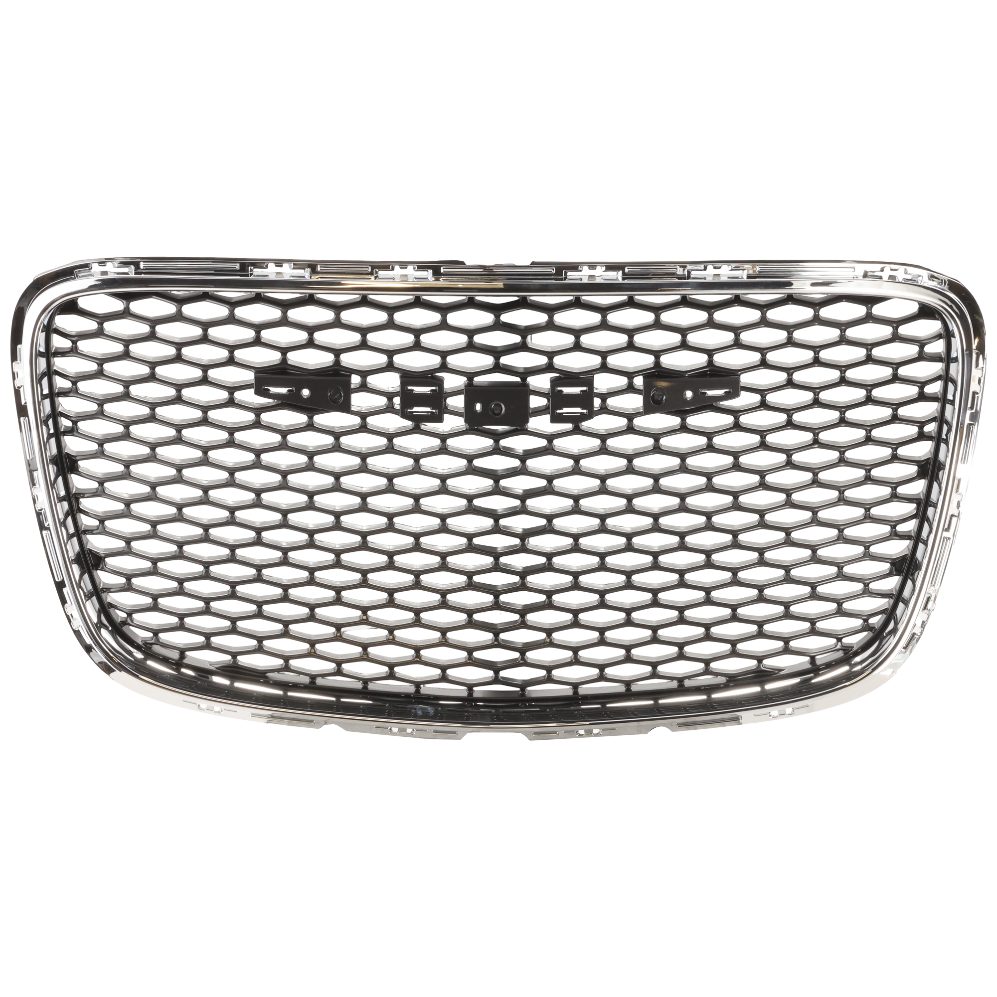 AM CHRYSLER 300-15-23 GRILLE Chrome Shell Painted Silver Gray Insert Type 1 SKU RC07010032 Partslink CH1200394 OEM 5SW16LAUAE