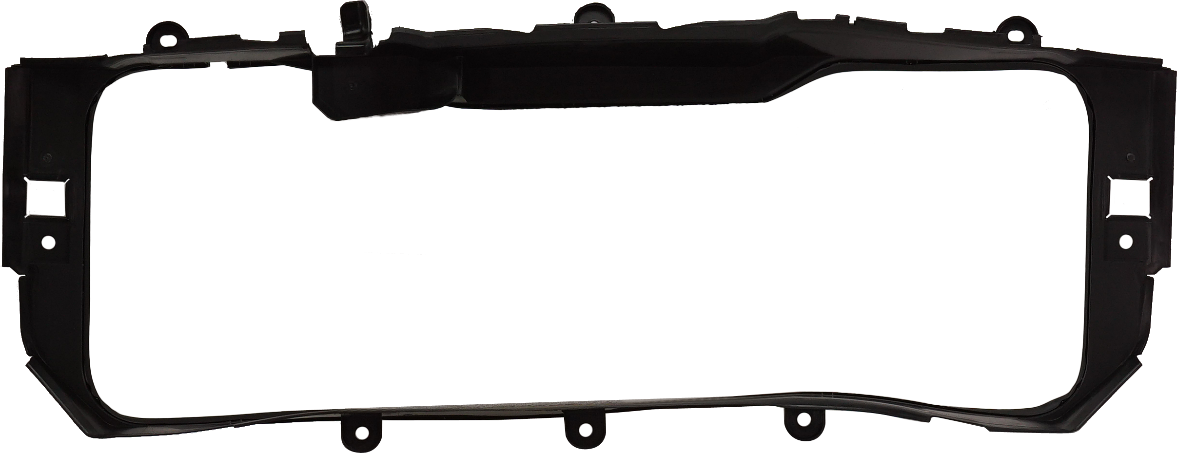 AM SILVERADO 1500-16-19 GRILLE SUPPORT Textured Black Shell and Insert High Country w Towing Pkg WT LS LT LTZ Models SKU RC07010038 Partslink GM1223112 OEM 84073558