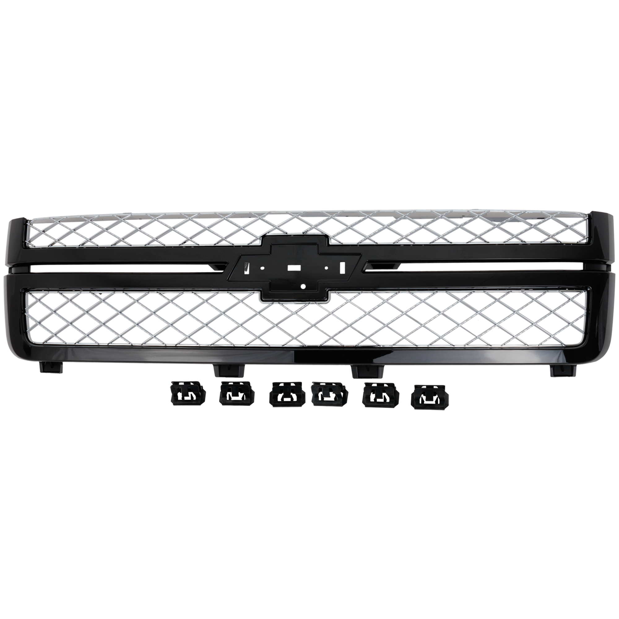AM SILVERADO 2500 HD 3500 HD 13-14 GRILLE Primed Black w Z71 Pkg. SKU RC07010102 Partslink GM1200732 OEM 22842235