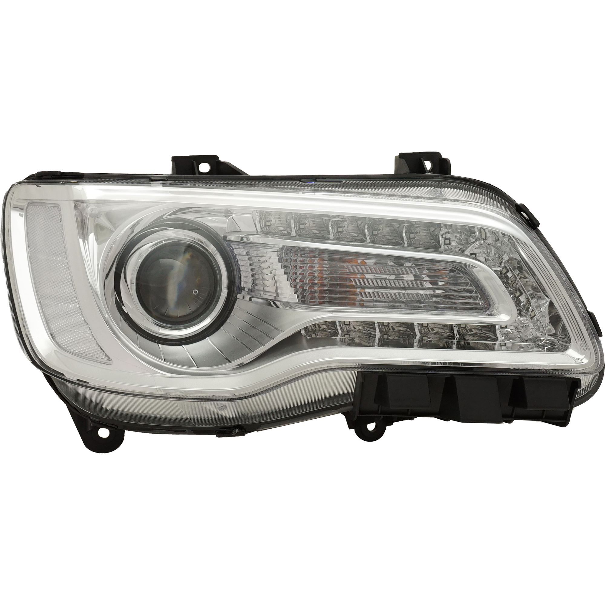 AM CHRYSLER 300-18-23 HEAD LAMP RH Assembly Halogen Chrome Interior CAPA SKU RC10010057Q Partslink CH2503322C OEM 68402946AA