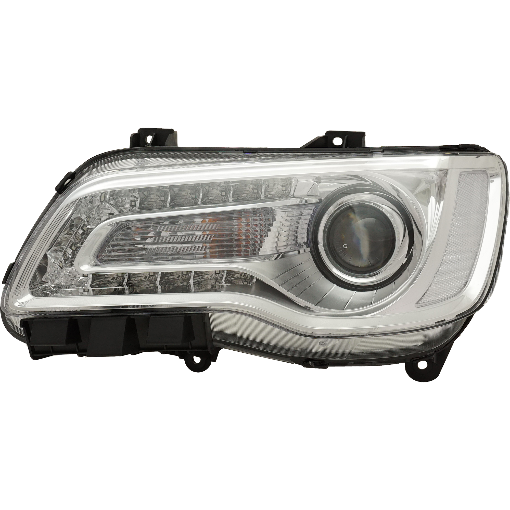 AM CHRYSLER 300-18-23 HEAD LAMP LH Assembly Halogen Chrome Interior CAPA SKU RC10010058Q Partslink CH2502322C OEM 68402947AA