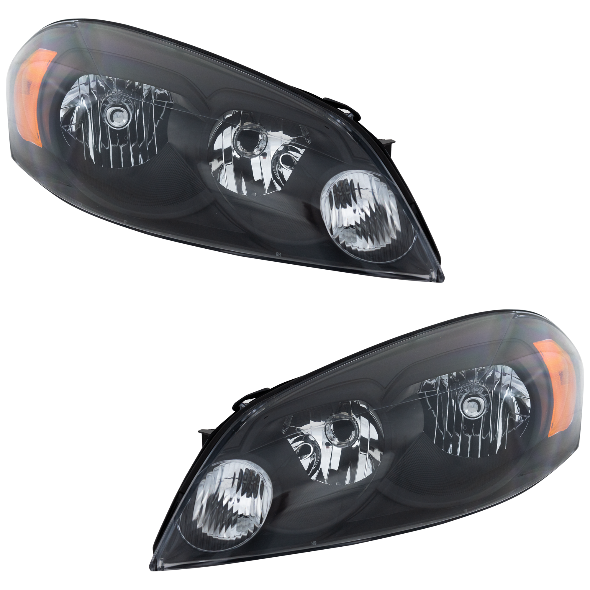 AM IMPALA 06-13 IMPALA LIMITED 14-16 MONTE CARLO 06-07 HEAD LAMP RH AND LH Lens and Housing Halogen Black Bezel 2 Piece SKU RC10010081 Partslink GM2505134 OEM 25958360-15942839