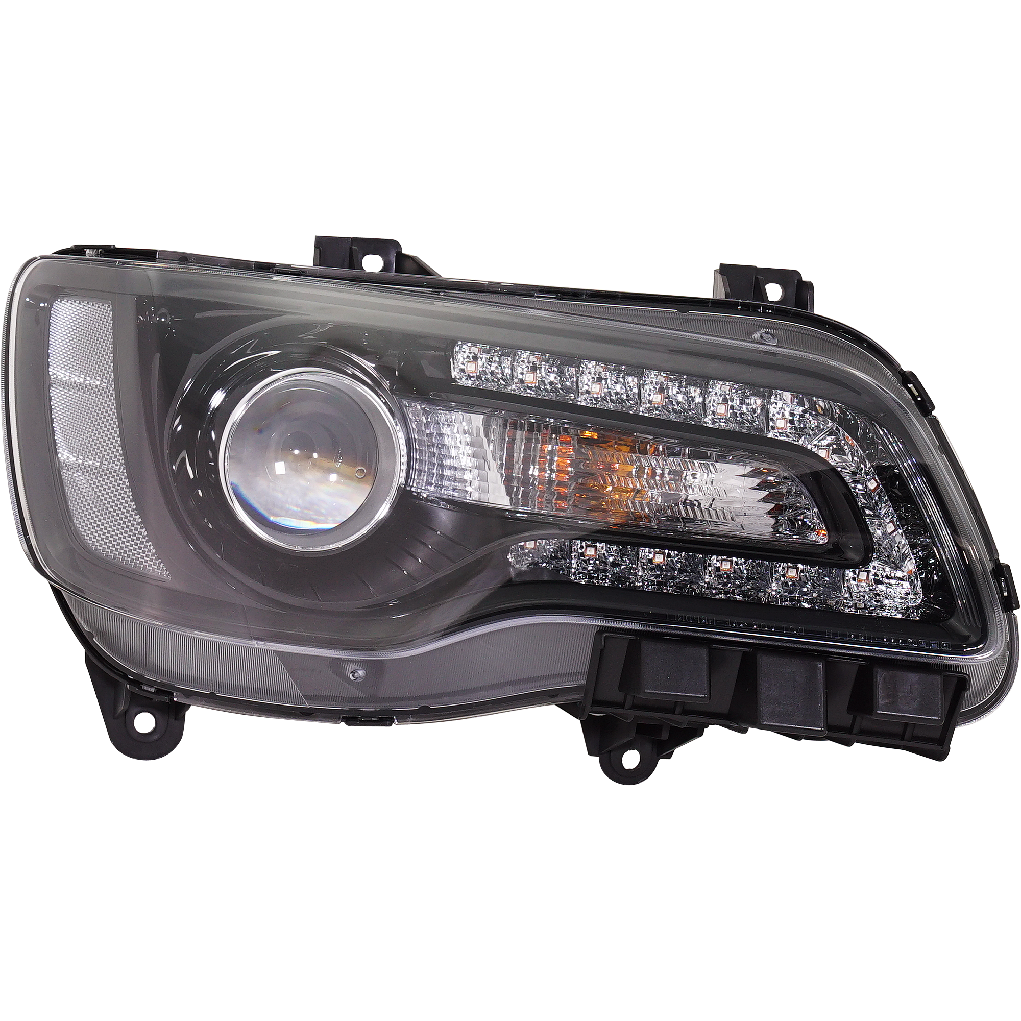 AM CHRYSLER 300-18-23 HEAD LAMP RH Assembly Halogen Black Interior SKU RC10010089 Partslink CH2503331 OEM 68402948AA