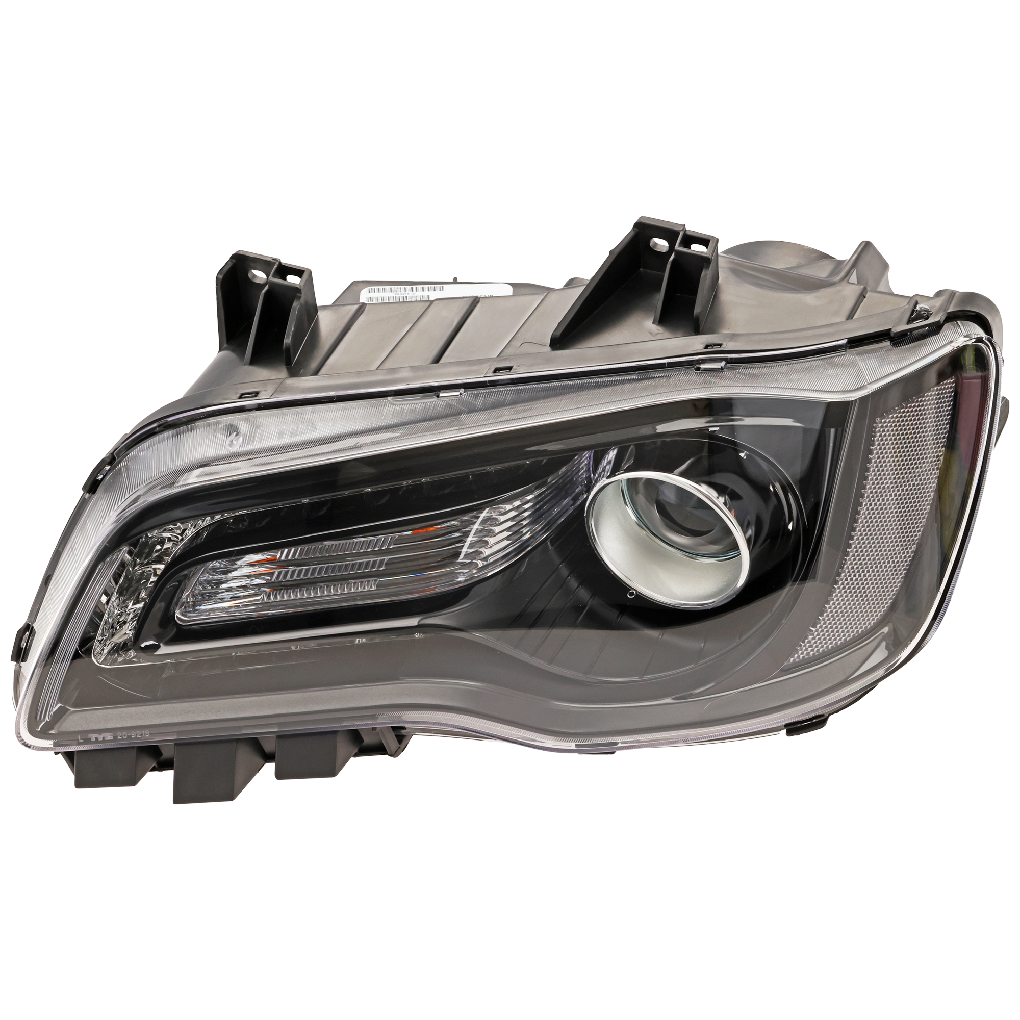 AM CHRYSLER 300-18-23 HEAD LAMP LH Assembly Halogen Black Interior SKU RC10010090 Partslink CH2502331 OEM 68402949AA