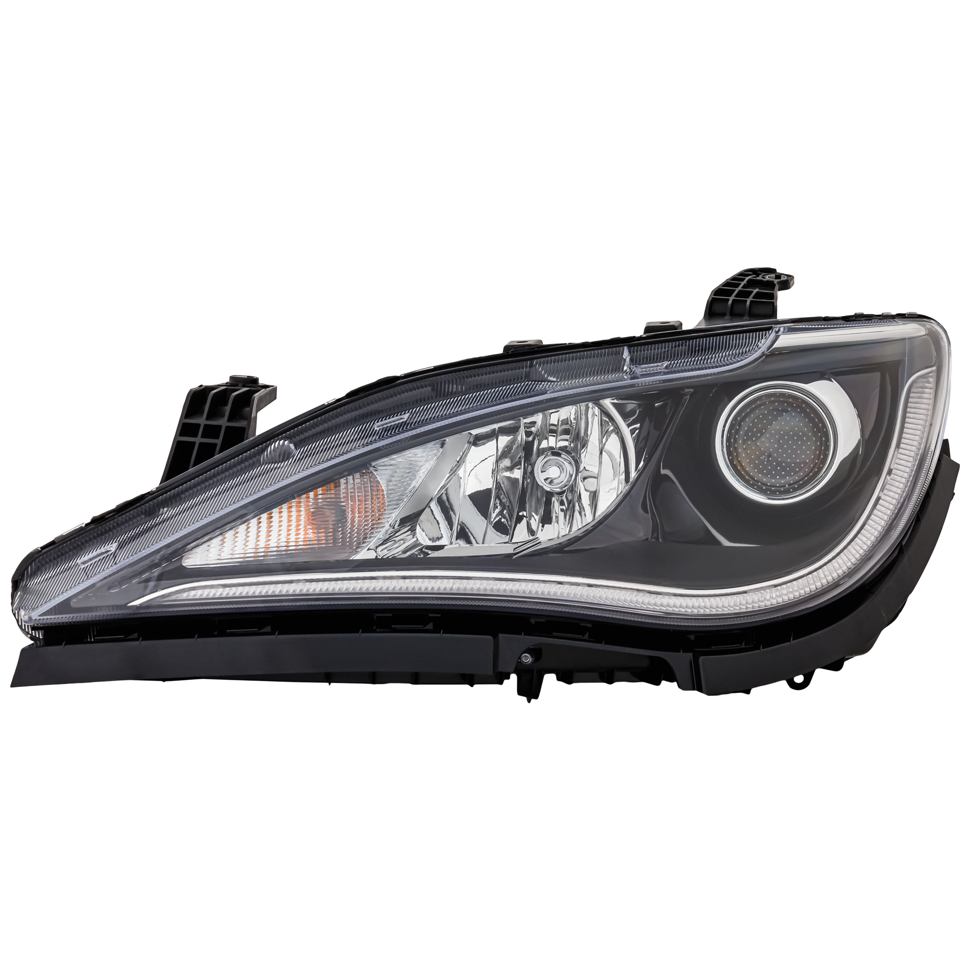 AM PACIFICA 17-20 HEAD LAMP LH Assembly Halogen Hybrid Model Chrome Interior w Quad Lamps CAPA SKU RC10010120AQ OEM 68342193AE PFM