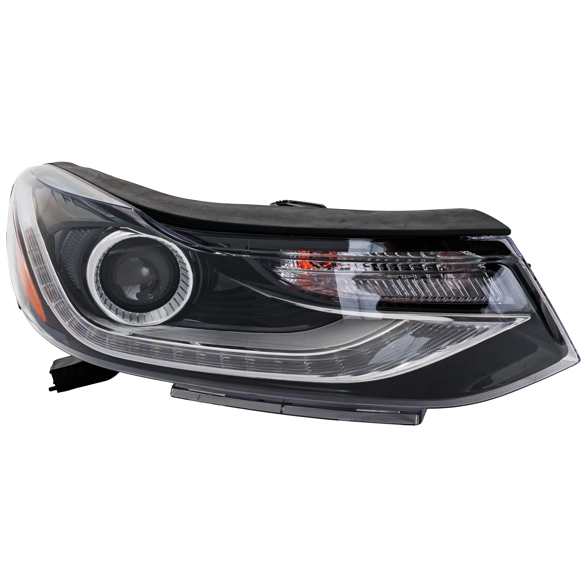 AM TRAX 17-22 PROJECTOR HEAD LAMP RH Assembly Halogen w LED DRL w o Auto Headlamp Control CAPA SKU RC10010169AQ Partslink GM2503450C OEM 42725481