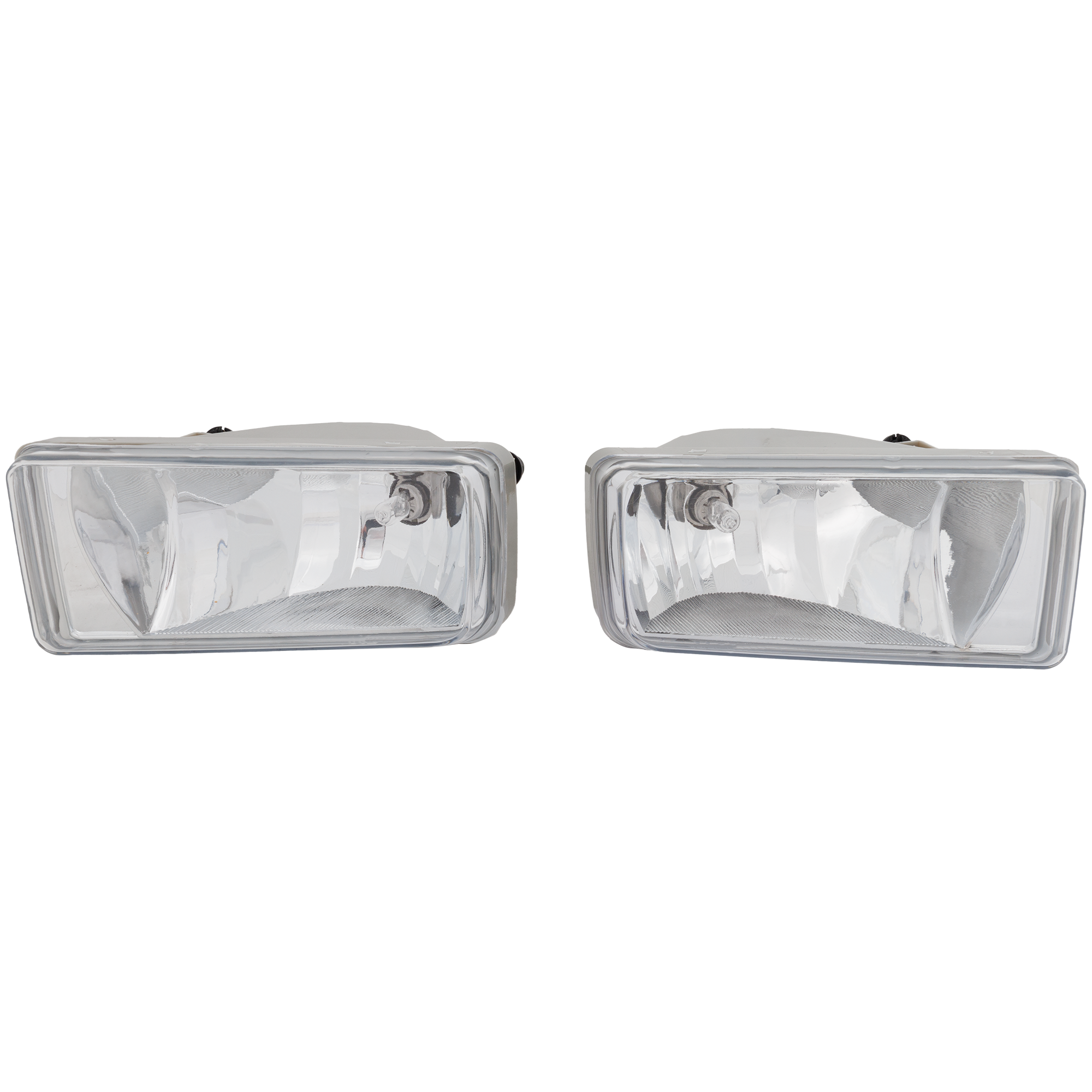 AM SILVERADO 1500-07-15 FRONT FOG LAMP RH AND LH Assembly Halogen Clear Lens Excludes 2007 Classic SKU RC10750022A Partslink GM2593160 GM2592160 OEM 22872763-22872762