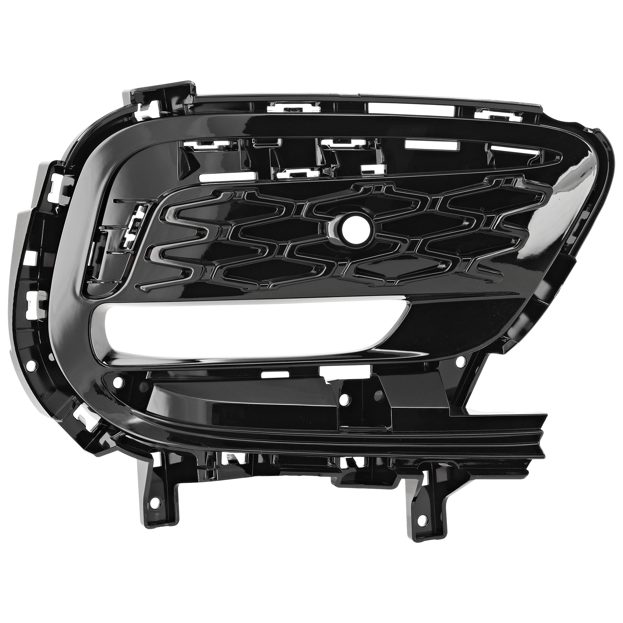 AM PACIFICA 21-23 FOG LAMP COVER RH Black w Parallel Park Assist Sensor Holes SKU RC10770003 Partslink CH1039217 OEM 6WF68DX8AC