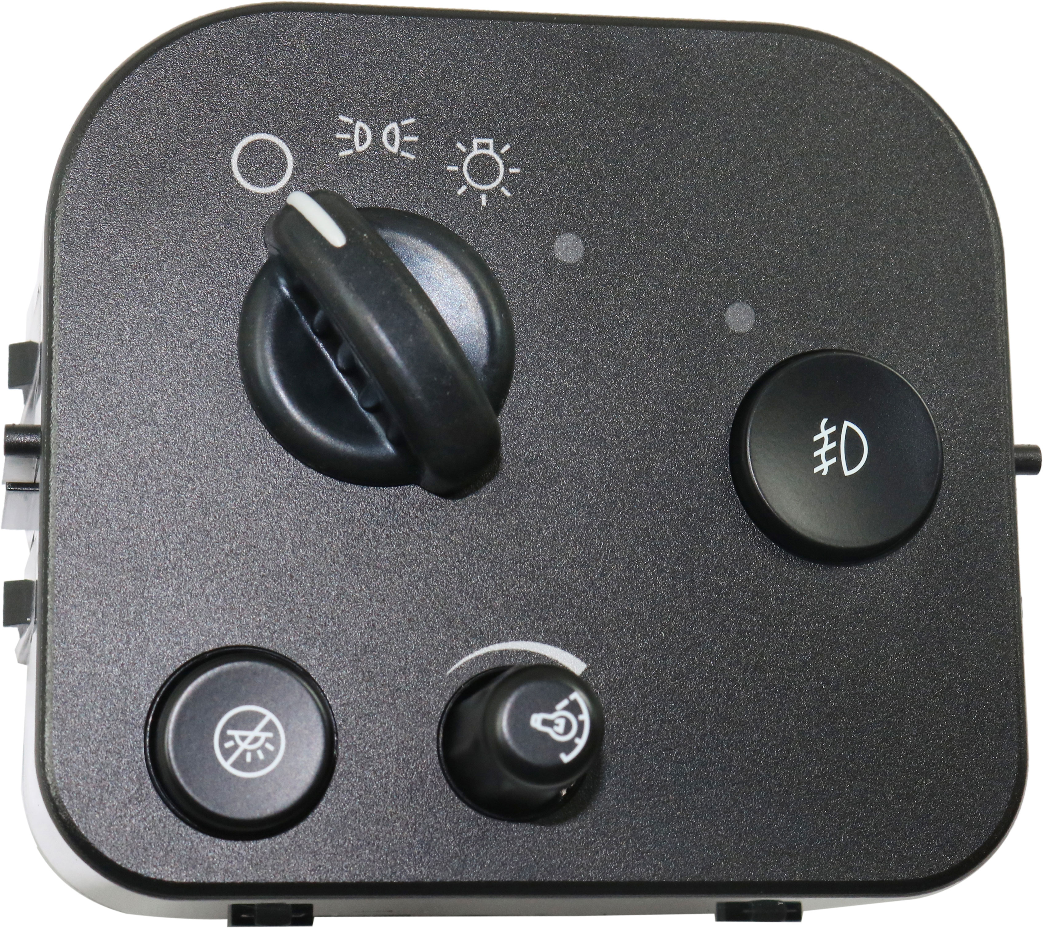 AM TRAILBLAZER ENVOY 02-09 HEAD LAMP SWITCH w Fog Lights Holes w o DRL OFF Mode SKU RC10890001 OEM 25932632