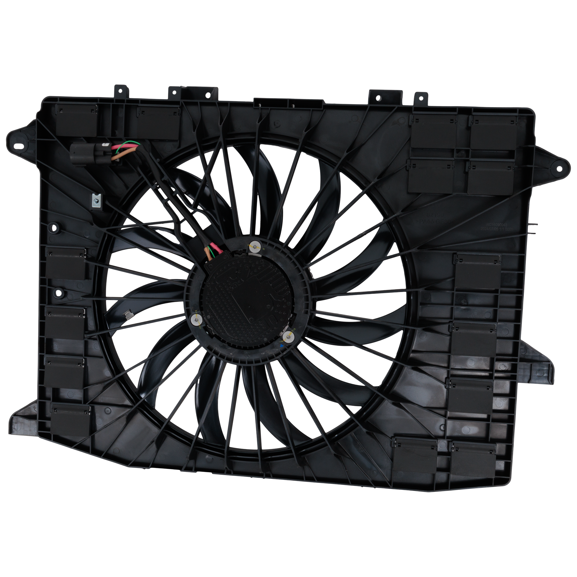 AM XT5 BLAZER 20-23 RADIATOR FAN ASSEMBLY Single Fan 2.0L Turbo Eng. SKU RC16090043 Partslink GM3115339 OEM 84595305-85159686