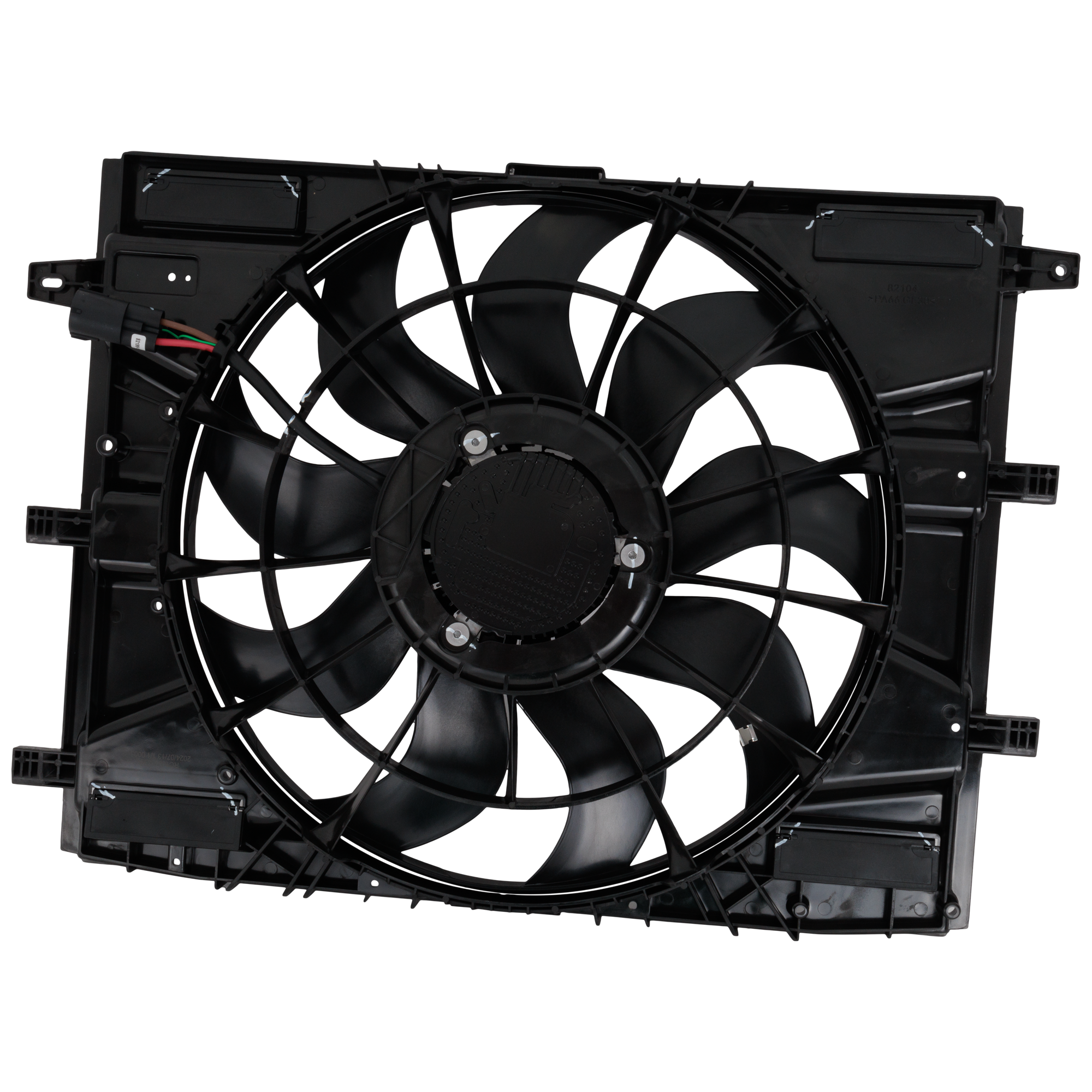 AM XT4-19-23 RADIATOR FAN ASSEMBLY Single Fan Heavy Duty Cooling 19-19-2nd Design w Brushless Motor SKU RC16090058 Partslink GM3115343 OEM 84897502-84395241-84595417