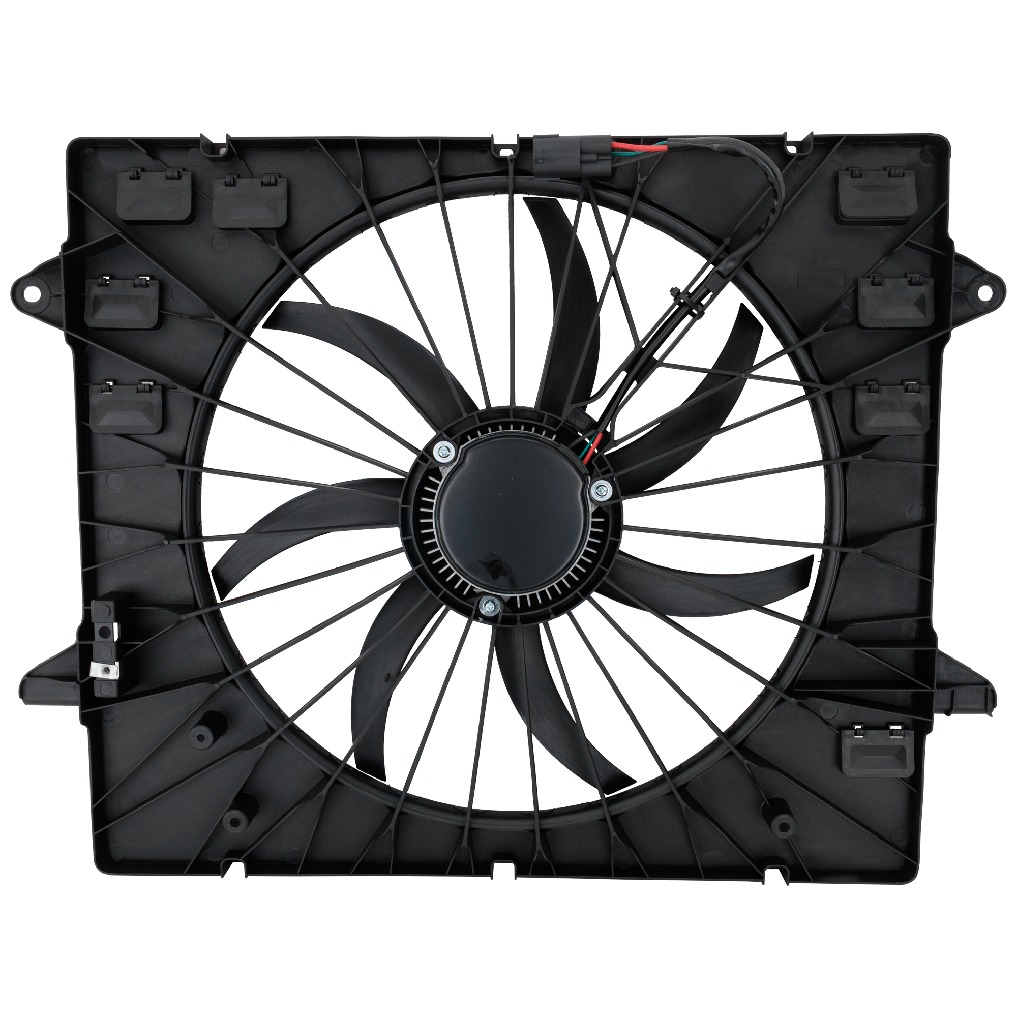 AM TRAVERSE ENCLAVE 18-24 ENCLAVE RADIATOR FAN ASSEMBLY Single fan 3.6L Eng w Heavy Duty Cooling SKU RC16090060 Partslink GM3115364 OEM 85151156