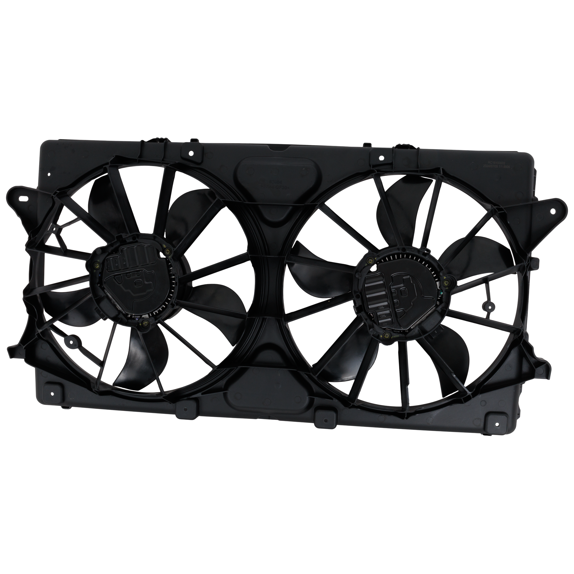 AM SILVERADO SIERRA 1500-19-24 RADIATOR FAN ASSEMBLY Dual Fan 5.3L 6.2L w Max Tow Package Crew Extended Cab SKU RC16100002 Partslink GM3115350 OEM 84580367 PFM 86778036 PFM