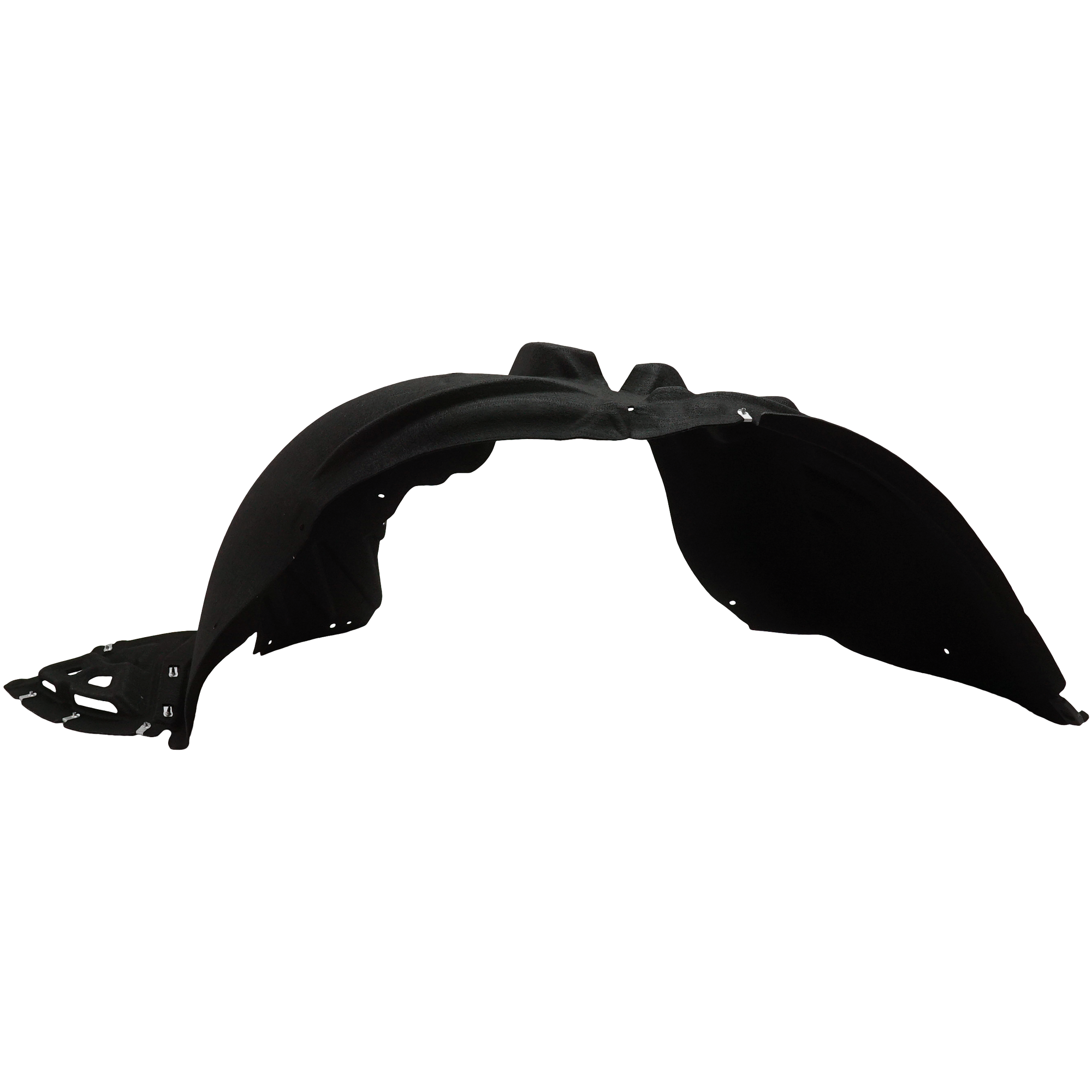 AM MALIBU 19-19 FRONT FENDER LINER LH Polyethylene terephthalate Thermo Form Hybrid Model SKU RC22210044 Partslink GM1248302 OEM 84506565