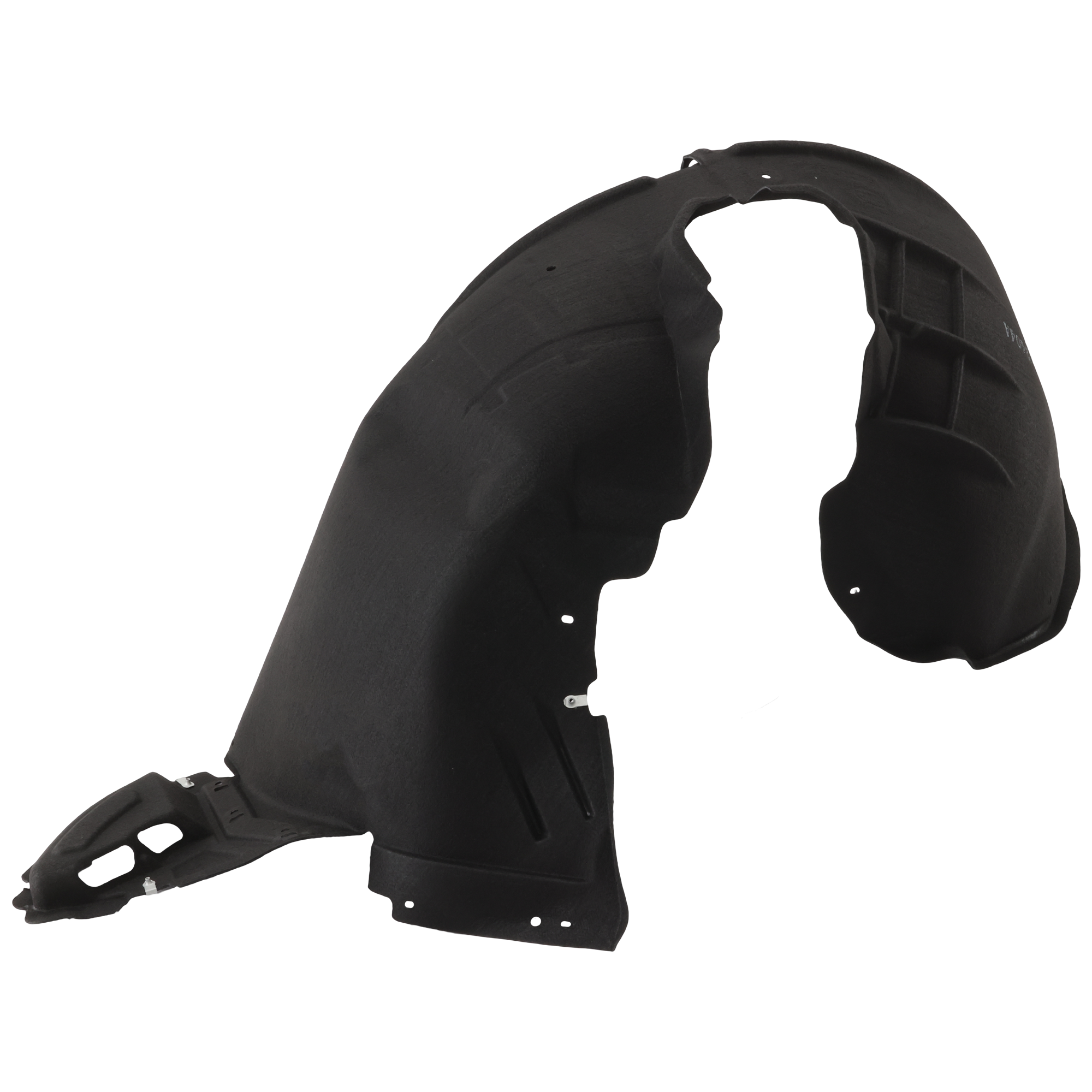 AM MALIBU 16-18 FRONT FENDER LINER RH Polyethylene terephthalate Thermo Form Exc. Hybrid Model CAPA SKU RC22210093Q Partslink GM1249279C OEM 84062807