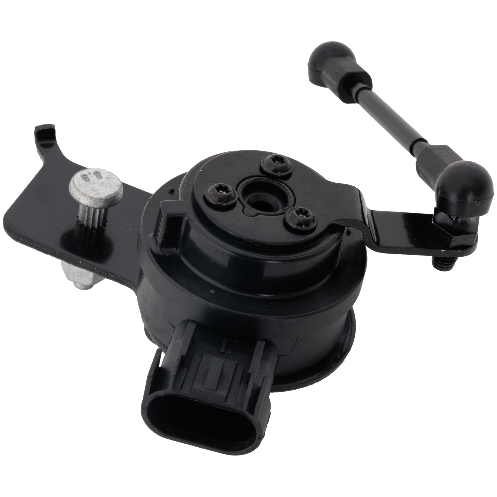 AM CORVETTE 14-19 REAR SUSPENSION RIDE HEIGHT SENSOR LH 1 Female Connector Oblong Shape 3 Blade Terminal Black Plastic SKU RC32850014 OEM 23135906