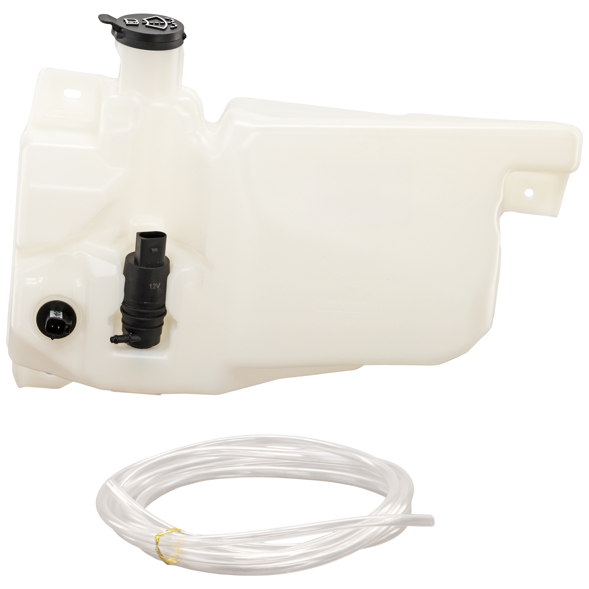AM SILVERADO 1500-19-23 SIERRA 1500-19-23 WASHER RESERVOIR Assembly w Cap Pump and Sensor SKU RC37050033 Partslink GM1288273 OEM 84991494 PFM