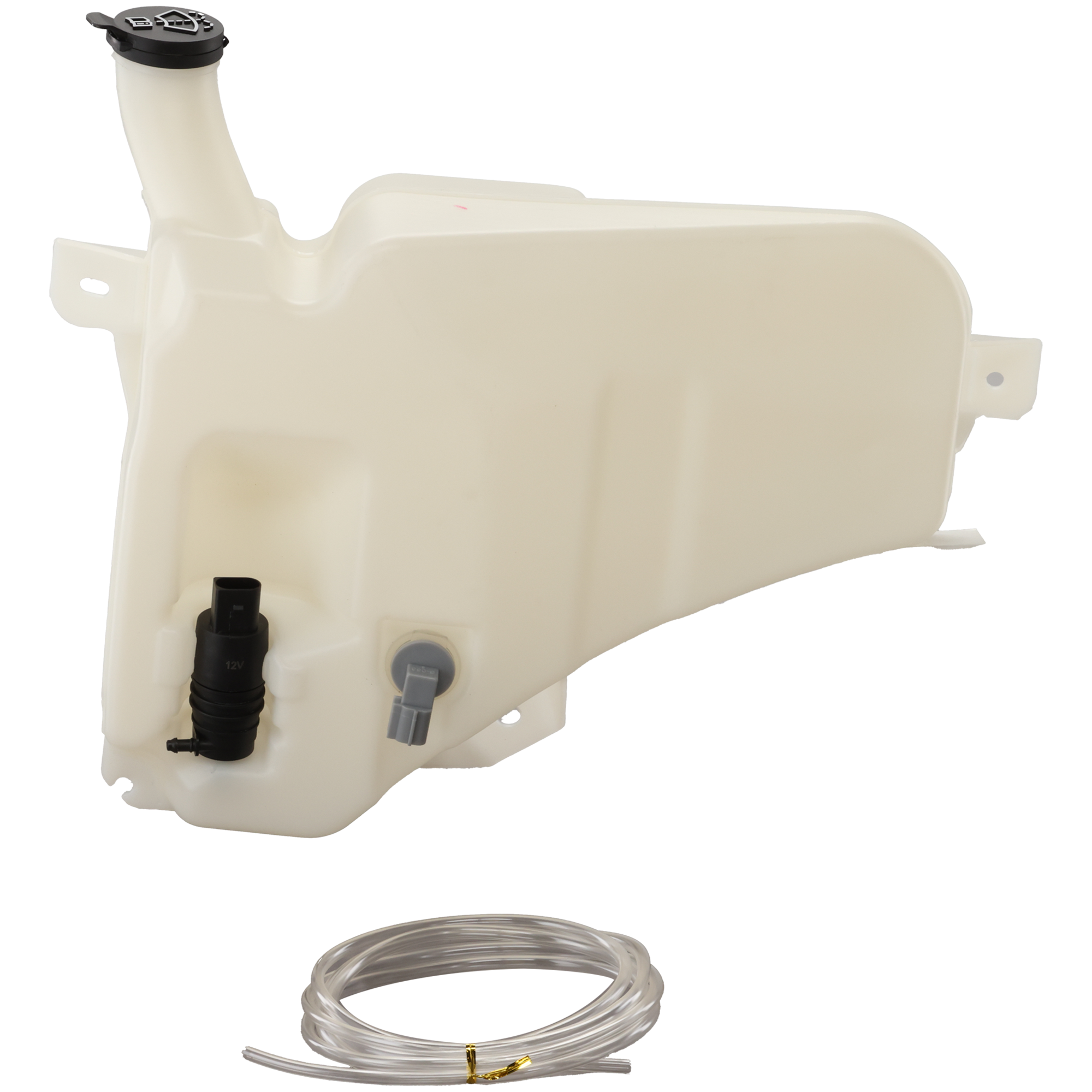 AM SIERRA SILVERADO 2500-3500-20-24 WASHER RESERVOIR Assembly w Cap Pump Sensor and Hose w o Surround View SKU RC37050044 Partslink GM1288293 OEM 84176929