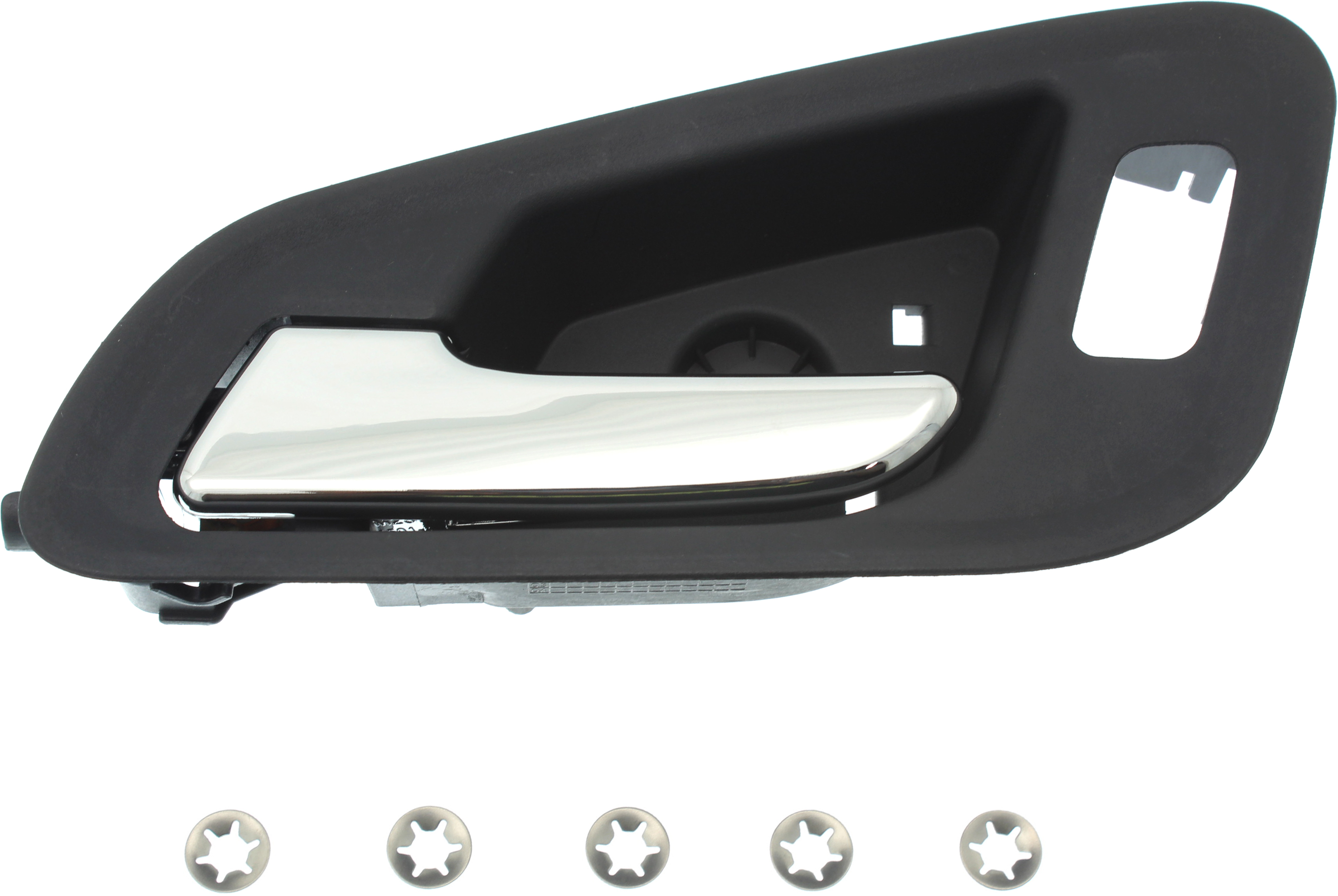 AM COLORADO 15-20 FRONT INTERIOR DOOR HANDLE LH Chrome Lever Black Housing w Power Lock Hole SKU RC46210018 OEM 84039897 PFM