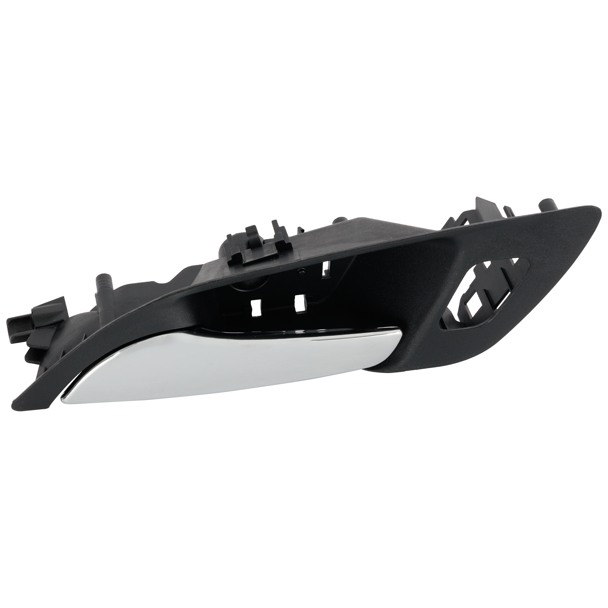AM CRUZE 16-19 FRONT INTERIOR DOOR HANDLE LH Black Bezel w Chrome Lever w Door Lock Hole Sedan SKU RC46210028