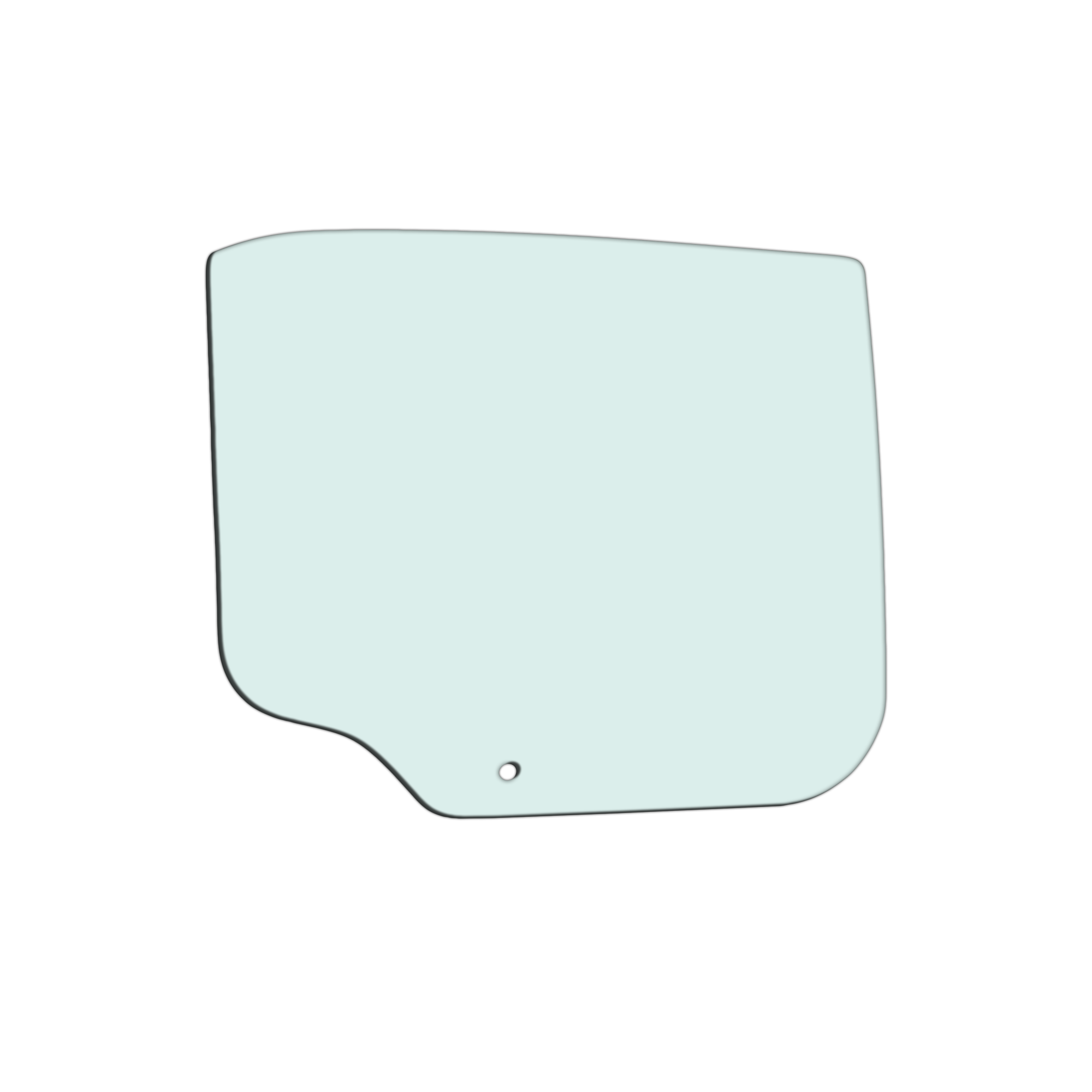 AM CHRYSLER 300-11-23 REAR DOOR GLASS RH Green Tint w Solar SKU RC48130029 OEM 55113490AD