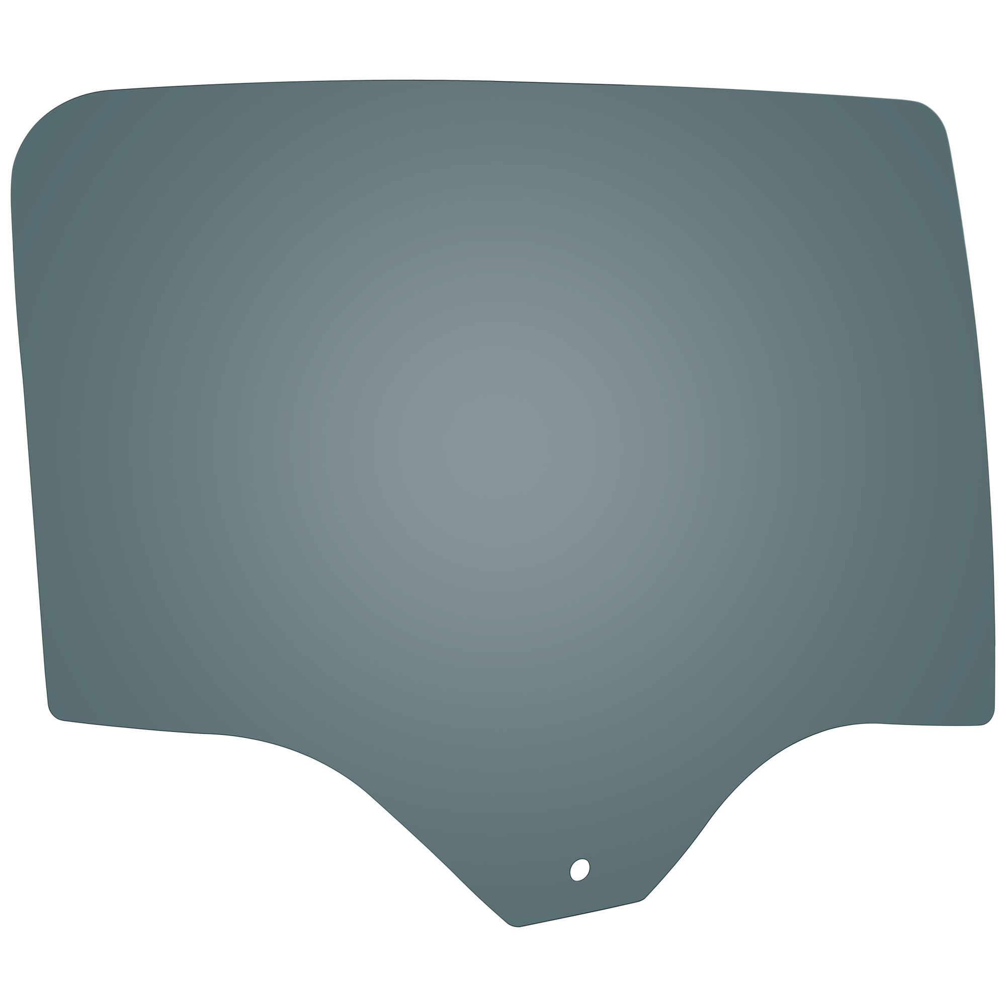 AM COLORADO CANYON 15-22 REAR DOOR GLASS RH Gray Tint Privacy w Solar Crew Cab SKU RC48130059 OEM 84516125