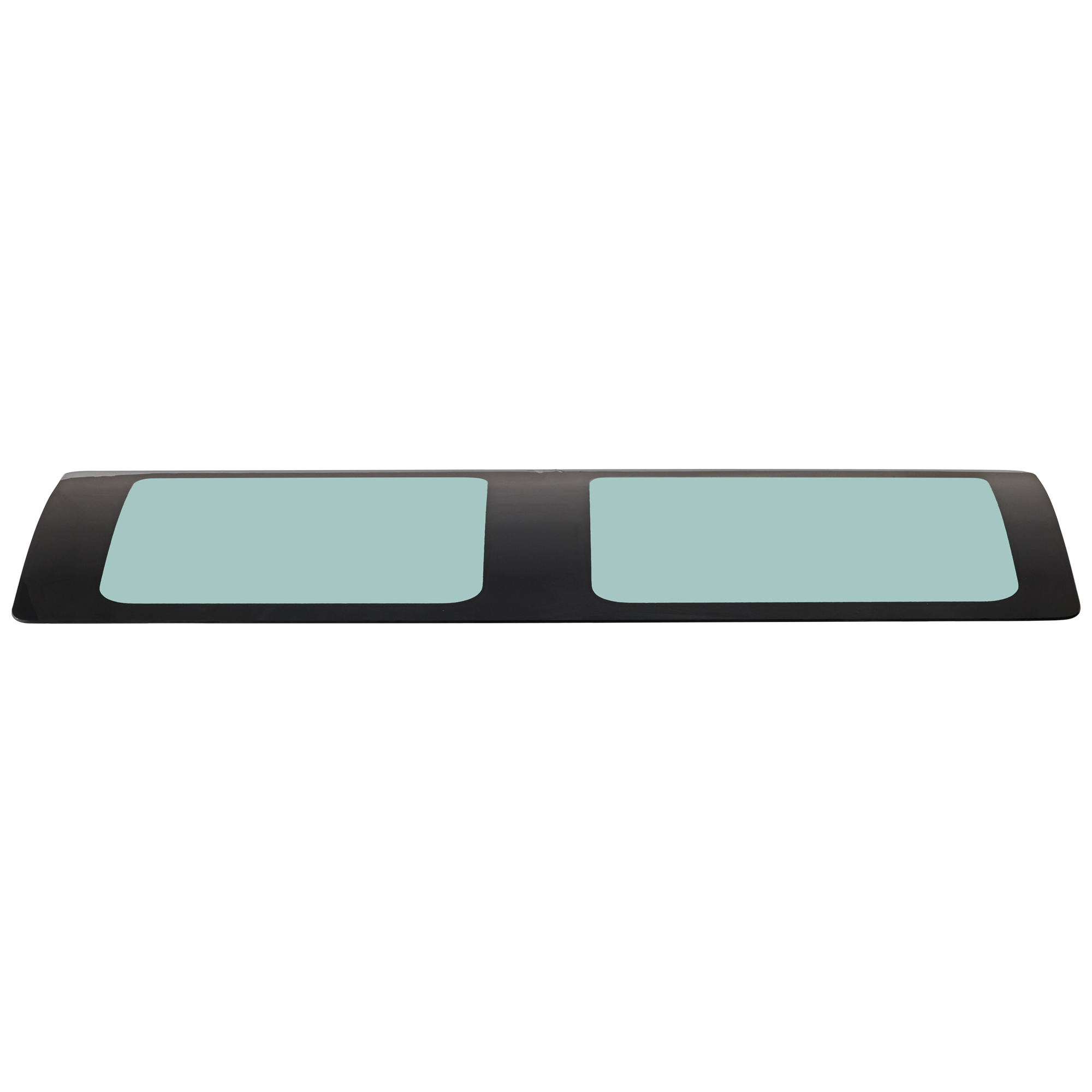 AM CHEVROLET EXPRESS GMC SAVANA 96-23 REAR DOOR GLASS RH Rear Section Green Tint Stationary Glass w Solar Clip LH w o Hinged Side Door SKU RC48130081 OEM 25859064