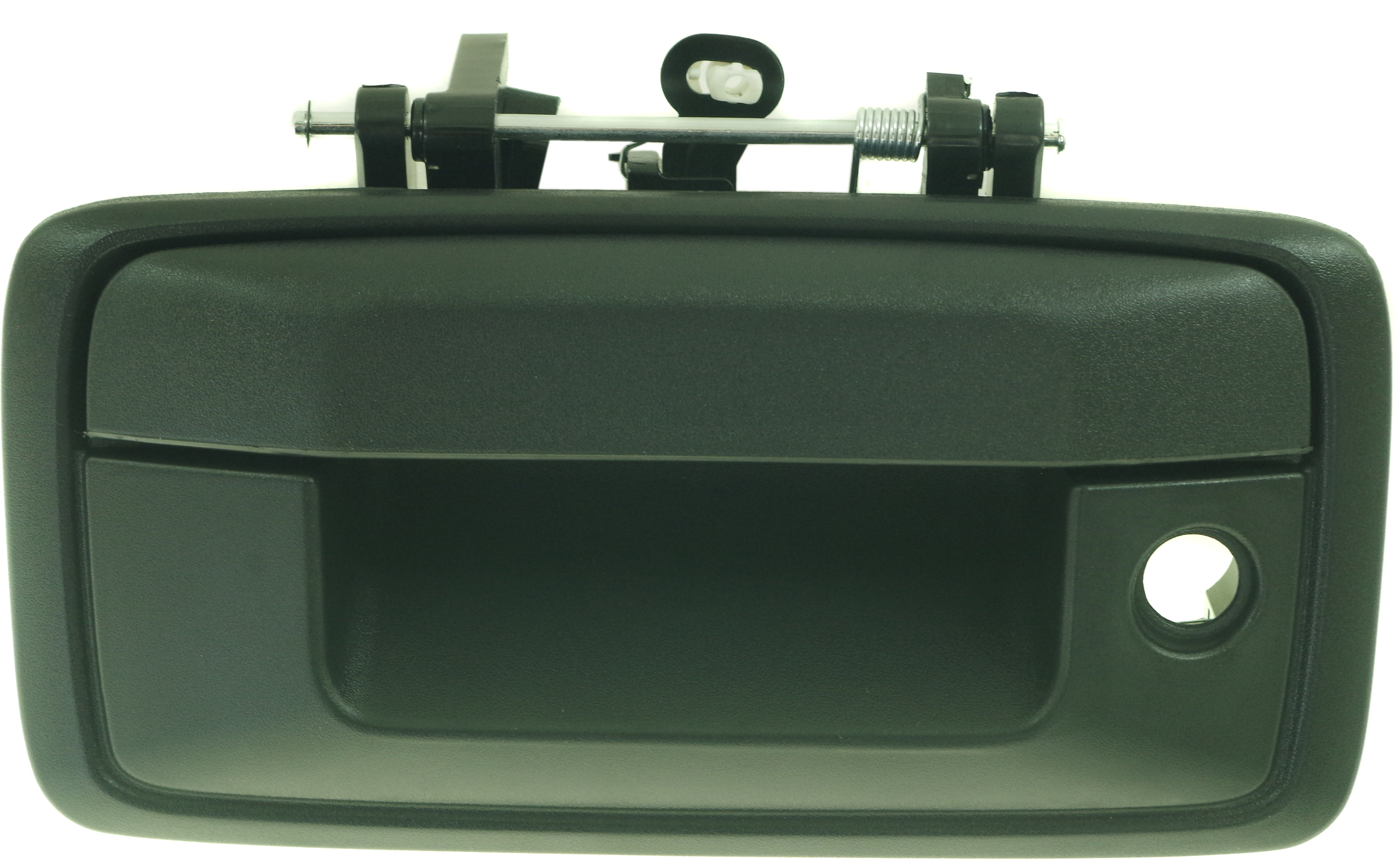 AM SILVERADO SIERRA 1500-16-18-2500 HD 3500 HD 16-18 TAILGATE HANDLE Outside Txtd Blk w Keyhole w o Cam Hole All Cab Types SKU RC58070001 OEM 23487213