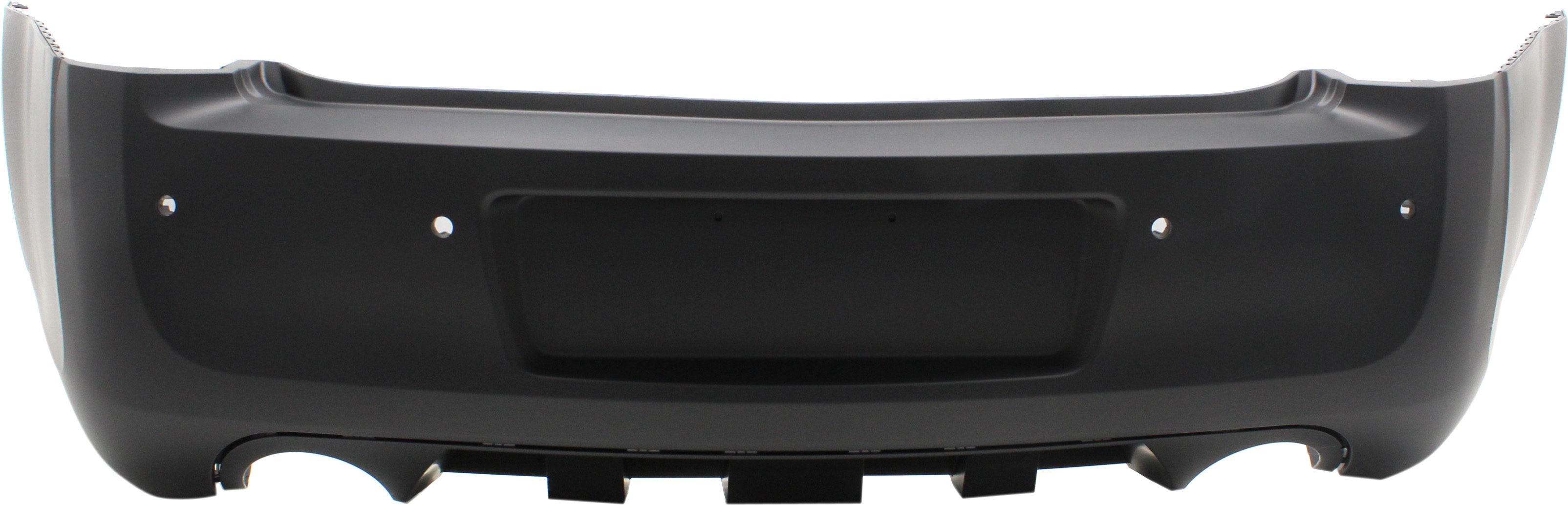 AM CHRYSLER 300-12-14 REAR BUMPER COVER Primed SRT 8 Model w Parking Aid Sensor Holes SKU RC76010014P Partslink CH1100973 OEM 68071980AA