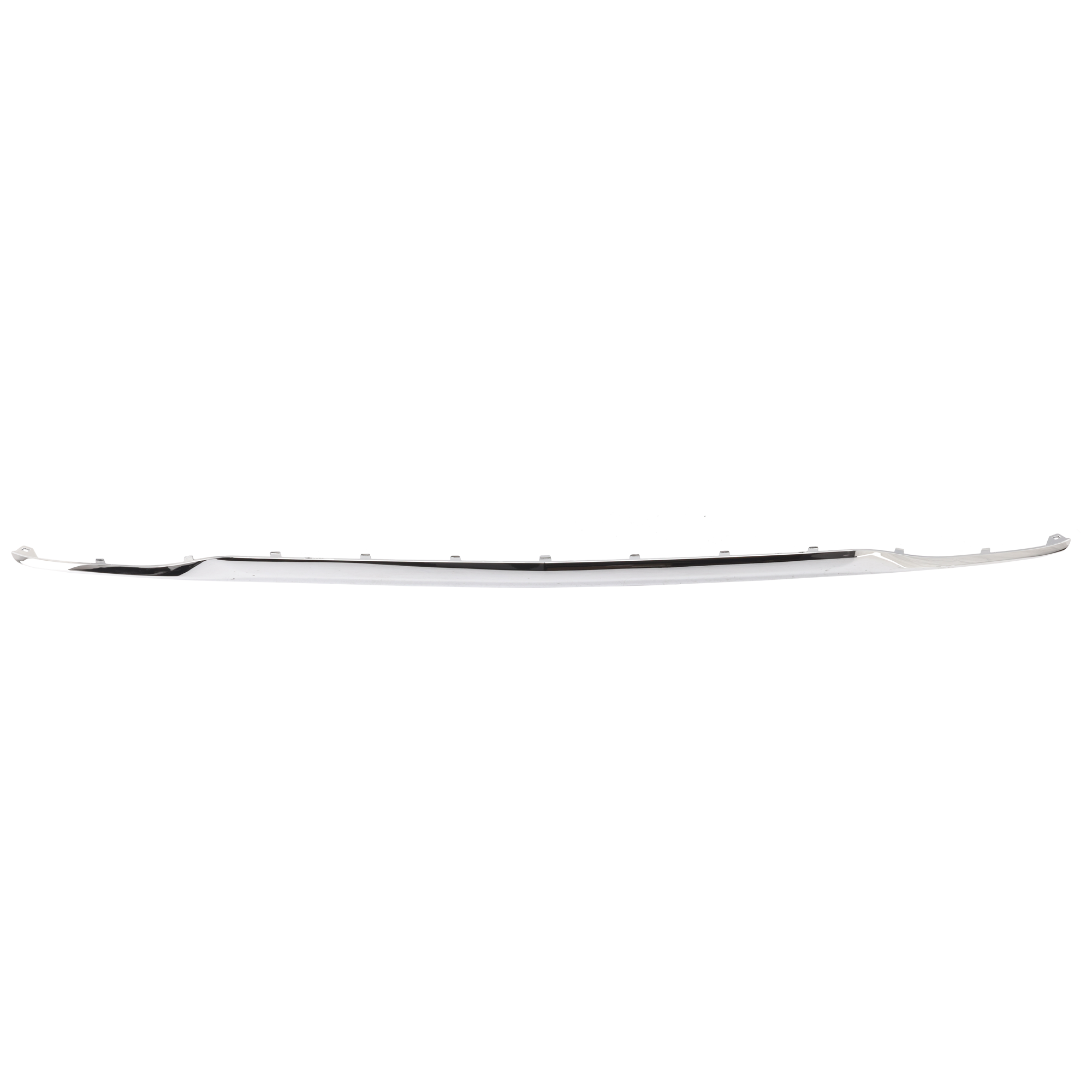 AM EQUINOX 18-21 REAR BUMPER MOLDING Lower Cover Chrome w Single Dual Exhaust Holes SKU RC76350027 Partslink GM1144142 OEM 23218672
