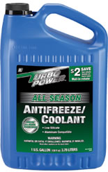 AM Turbo Power All Season Antifreeze 1USG 2$ mail in rebate SKU RCH86244PRO