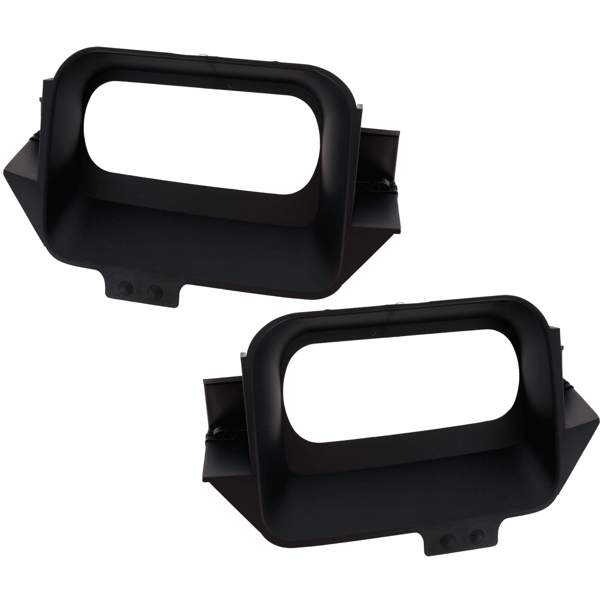AM RAM 1500-15-18 FRONT BUMPER TOW HOOK COVER RH AND LH Primed 1 Piece Ram Letters on Grille w Tow Hook Holes Includes 19-24-1500 Classic SKU RD01440003 Partslink CH1037127 OEM 68271565AA