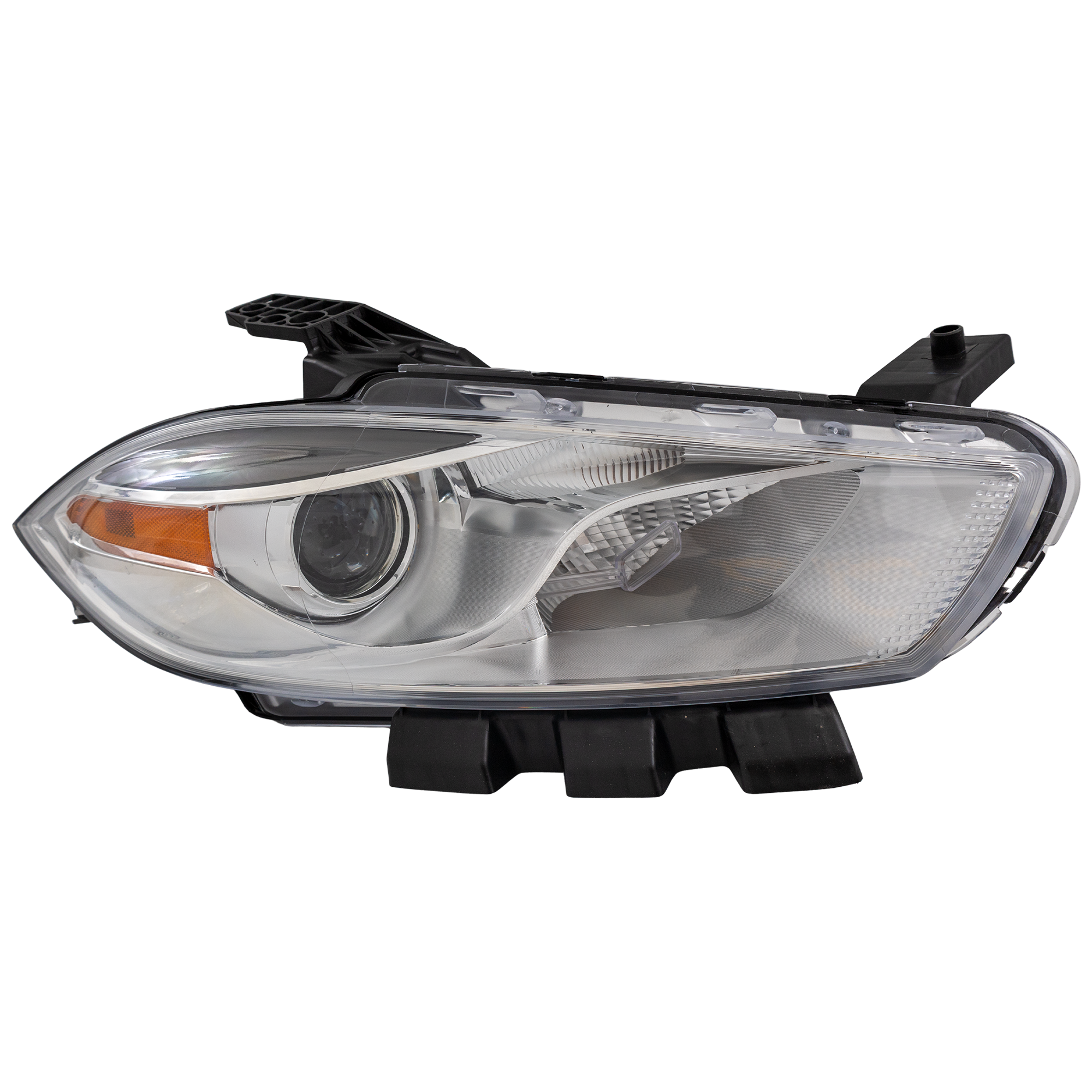 AM DART 16-16 HEAD LAMP RH Assembly Halogen Chrome Interior Aero Limited SE Models CAPA SKU RD10010005Q OEM 68292802AA PFM