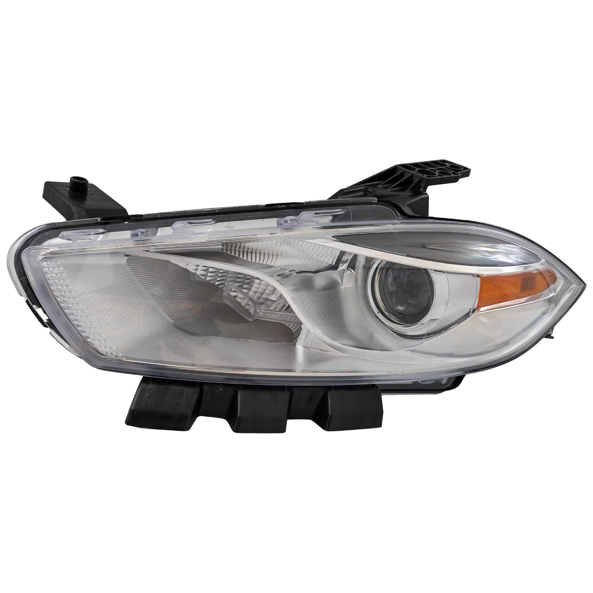 AM DART 16-16 HEAD LAMP LH Assembly Halogen Chrome Interior Aero Limited SE Models CAPA SKU RD10010006Q OEM 68292803AA PFM