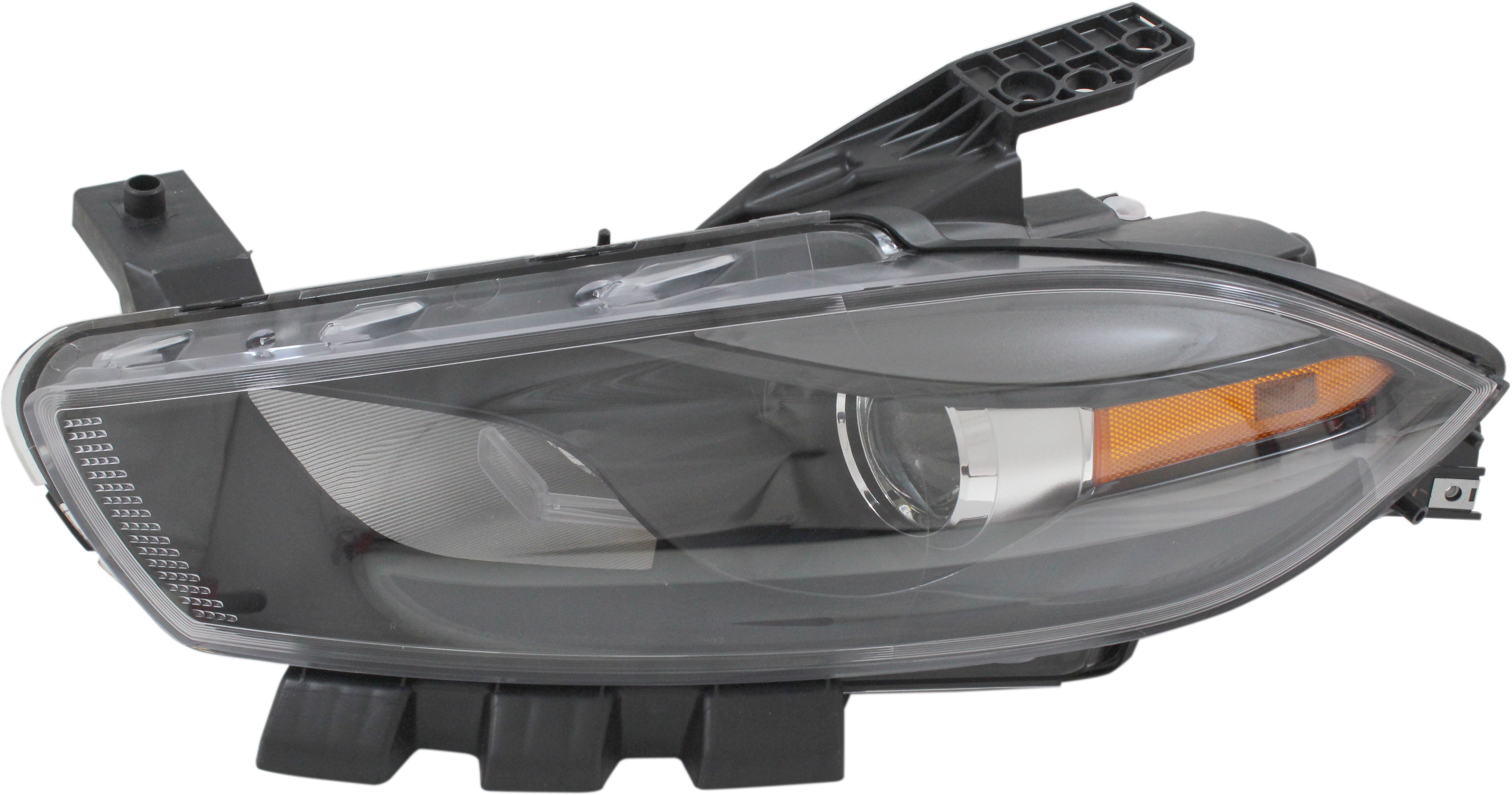 AM DART 16-16 HEAD LAMP LH Assembly Halogen Black Interior GT SE SXT Models SKU RD10010008 OEM 68292805AA PFM