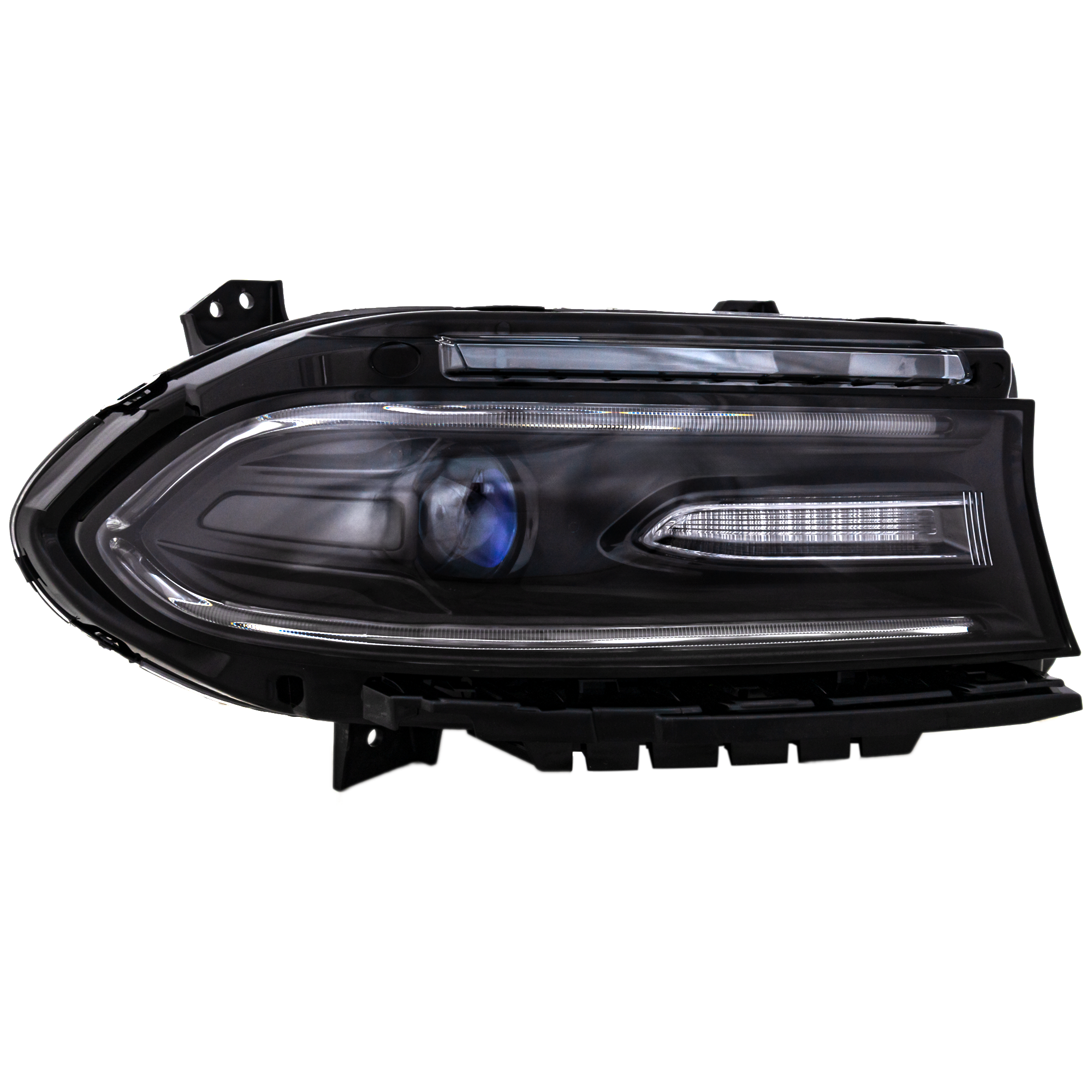AM CHARGER 16-17 HEAD LAMP RH Assembly Halogen w LED Daytime Running Light w o LHD RHD Optics SKU RD10010017 Partslink CH2503296 OEM 68294430AH 68294430AG