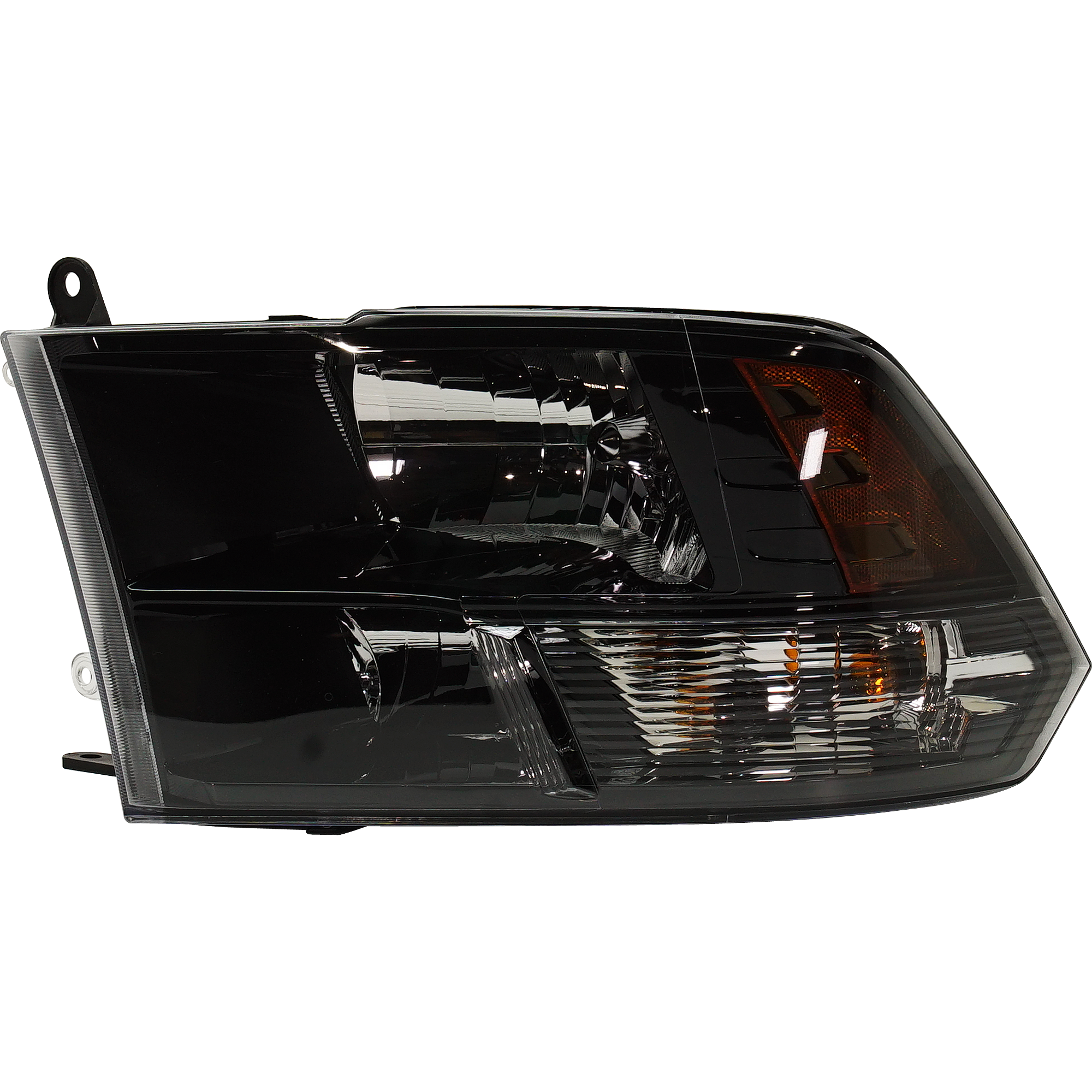 AM RAM 1500 P U 15-18 HEAD LAMP LH Assembly Halogen Sport Model Black Interior Standard Type SKU RD10010020 OEM 68270497AE PFM