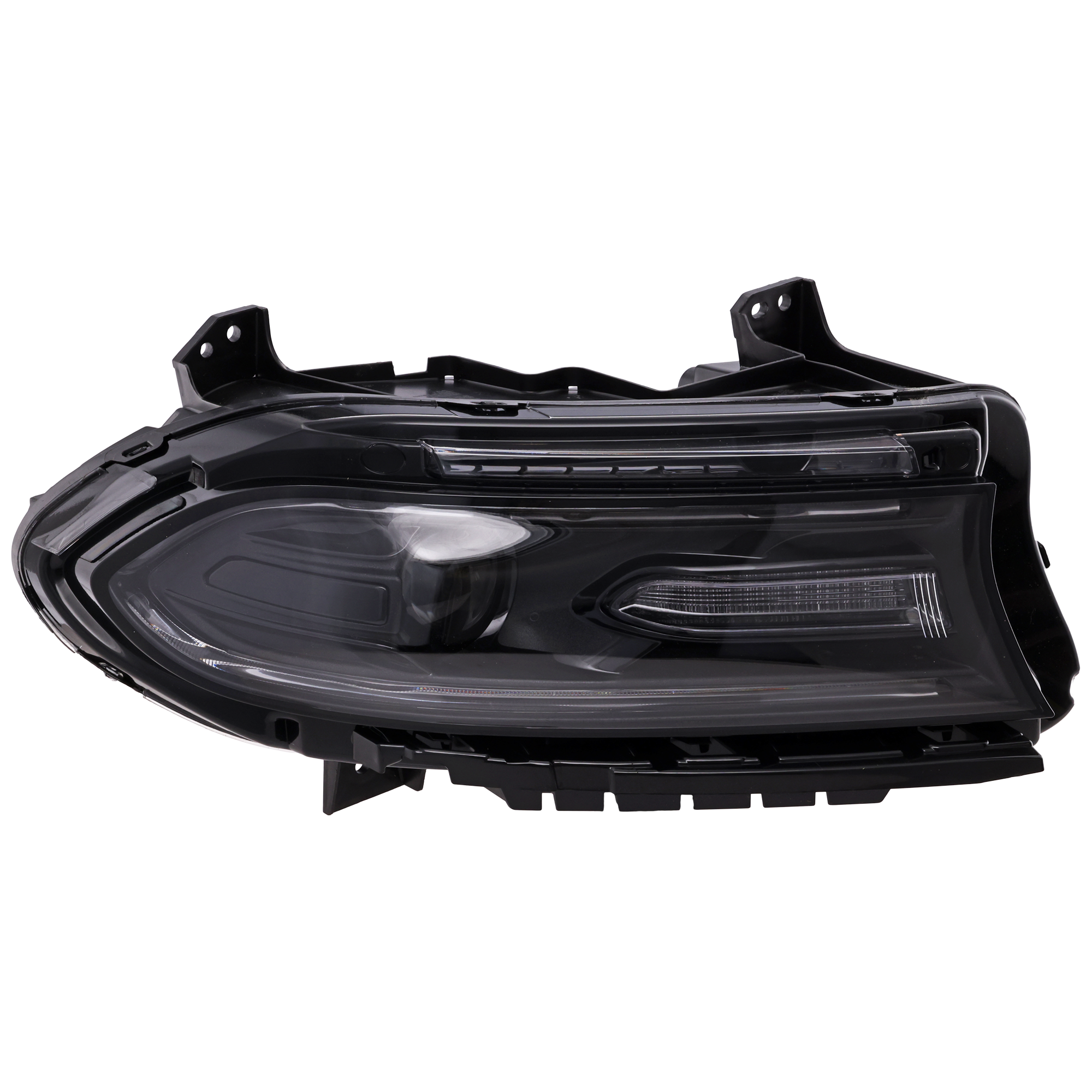 AM CHARGER 18-21 HEAD LAMP RH Assembly Halogen w o Logo Excludes R T 392 R T Scat Back SRT Hellcat SRT 392 Models CAPA SKU RD10010055Q Partslink CH2503337C OEM 68541680AA